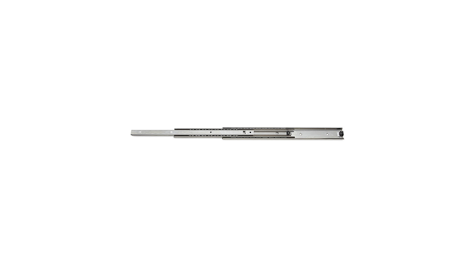 Ladegeleider RVS, lengte 800mm, volledig uittrekbaar