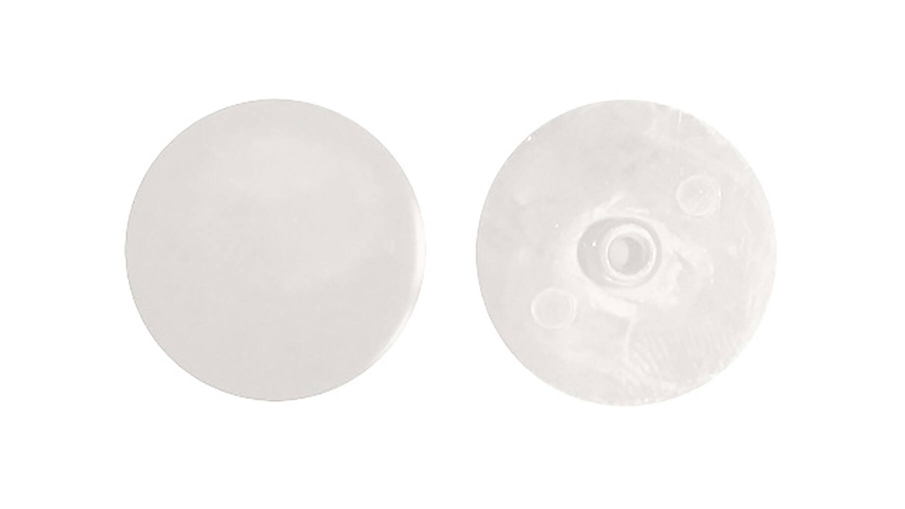 Afdekkap SW4x18mm voor excenters, wit RAL9010