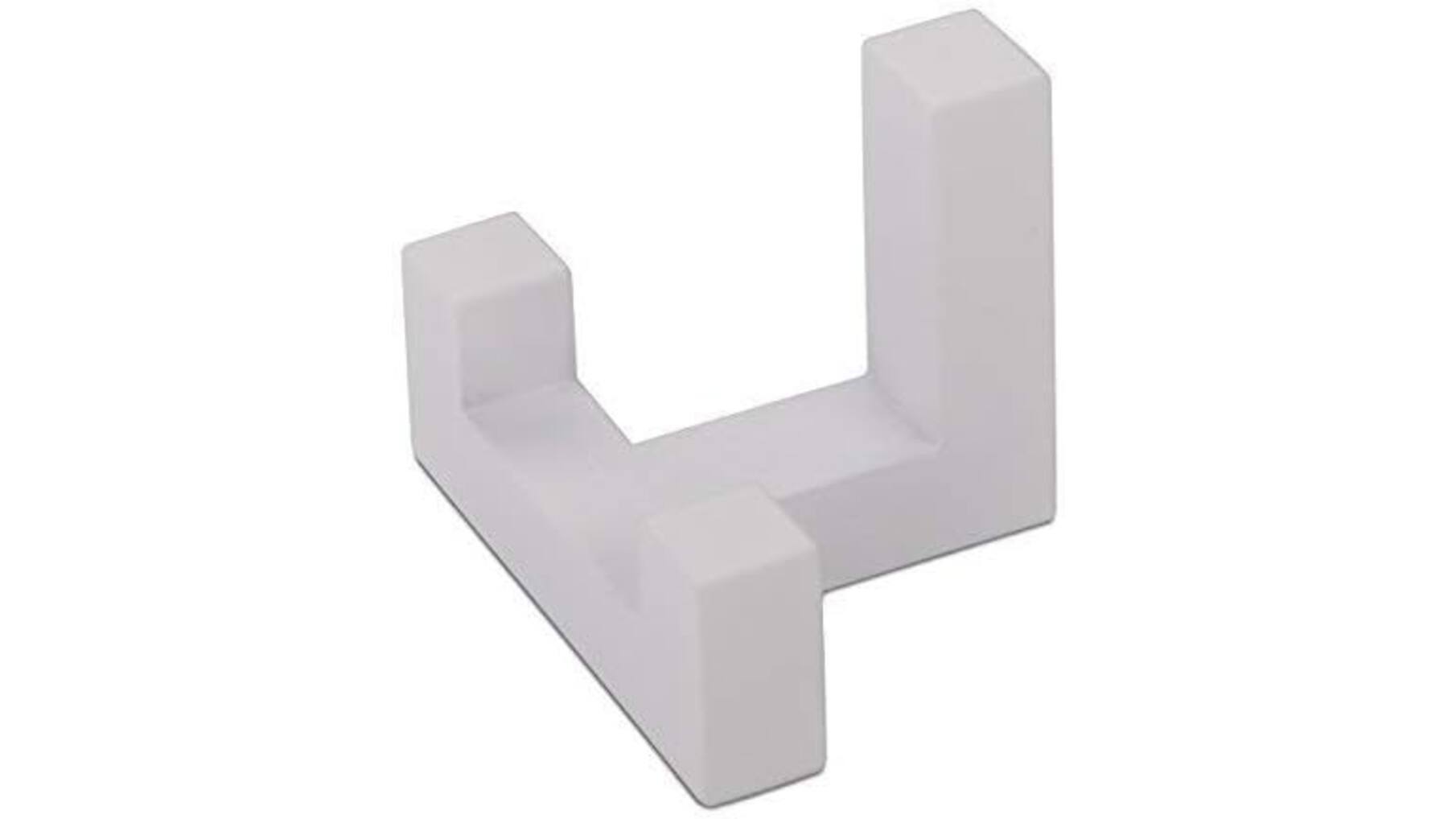 Jashaak twee haaks wit gelakt dubbel 40 x 52mm diepte 40mm