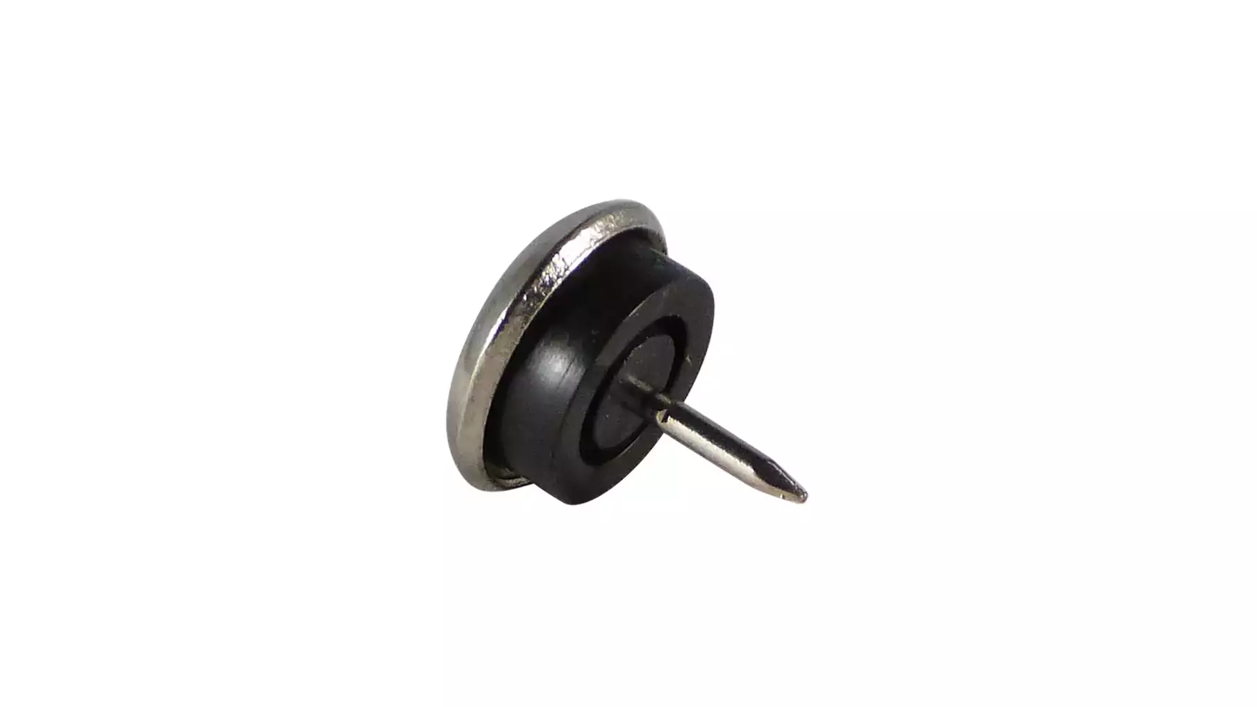 Elastaglijder 23mm hoogte 10mm, vernikkelde onderkant
