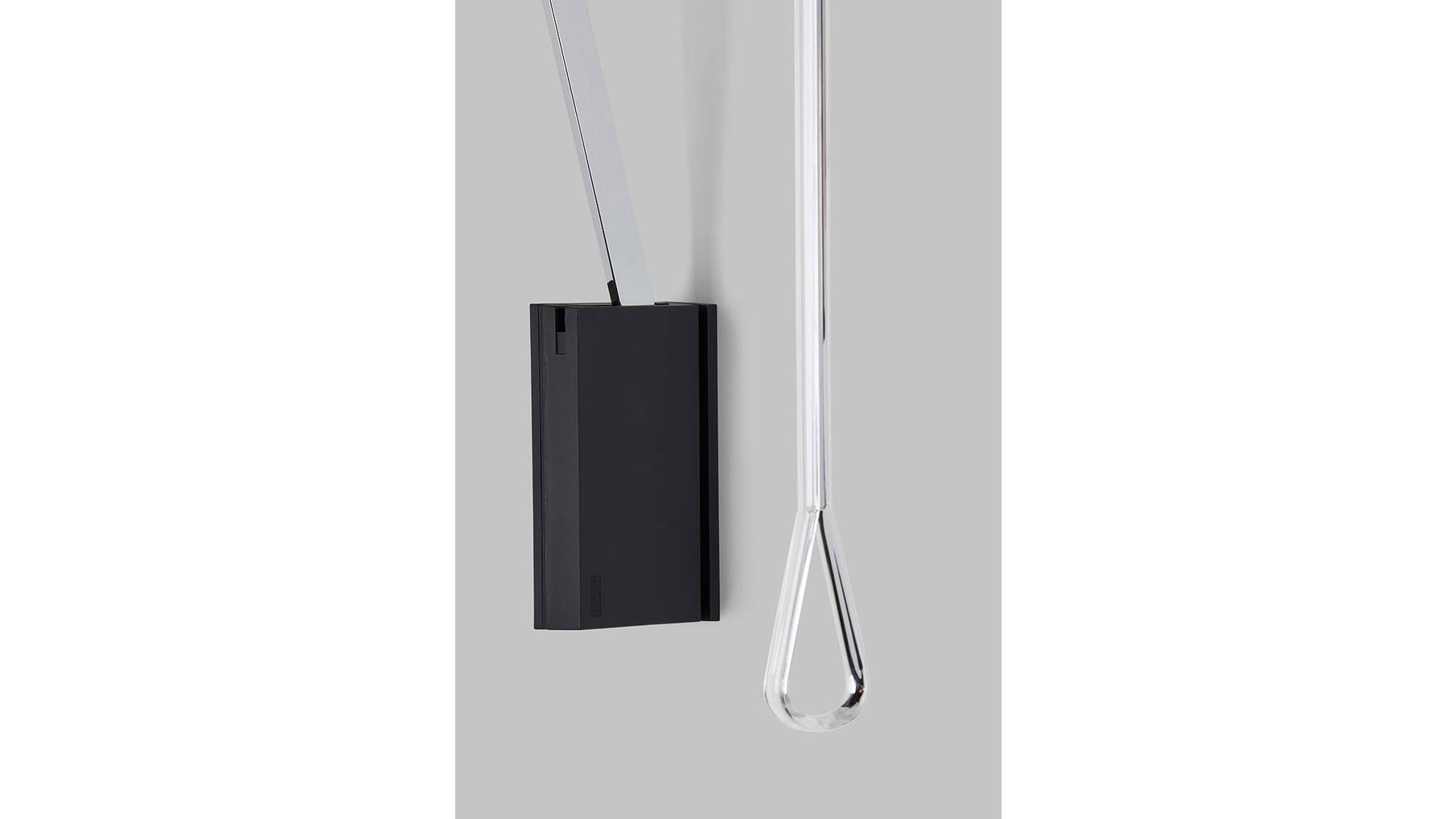Garderobelift met dubbele soft close 750-1100mm zwart/chroom