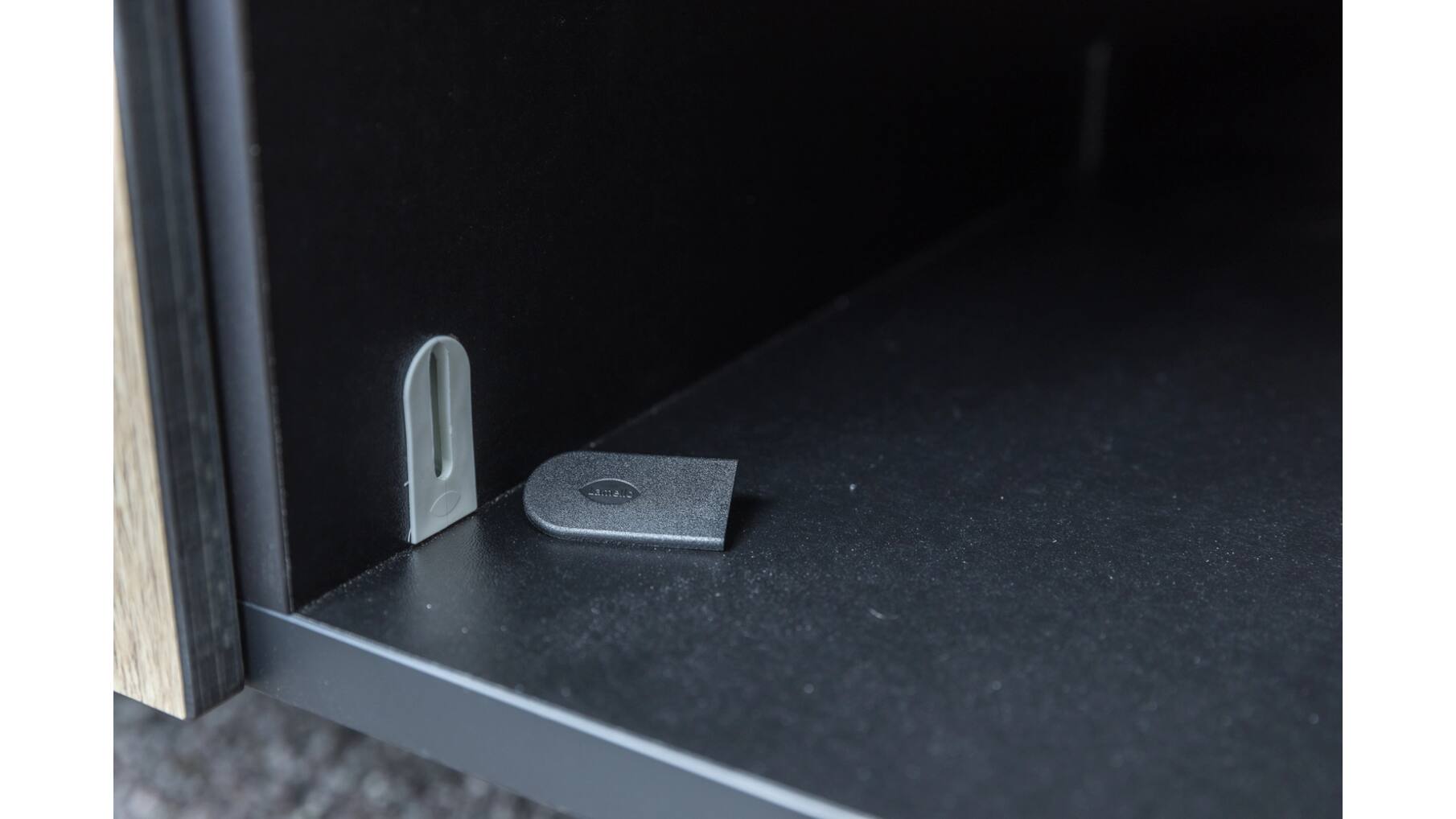 Cabineo afdekkappen, 100 stuks, ral 9005, gitzwart