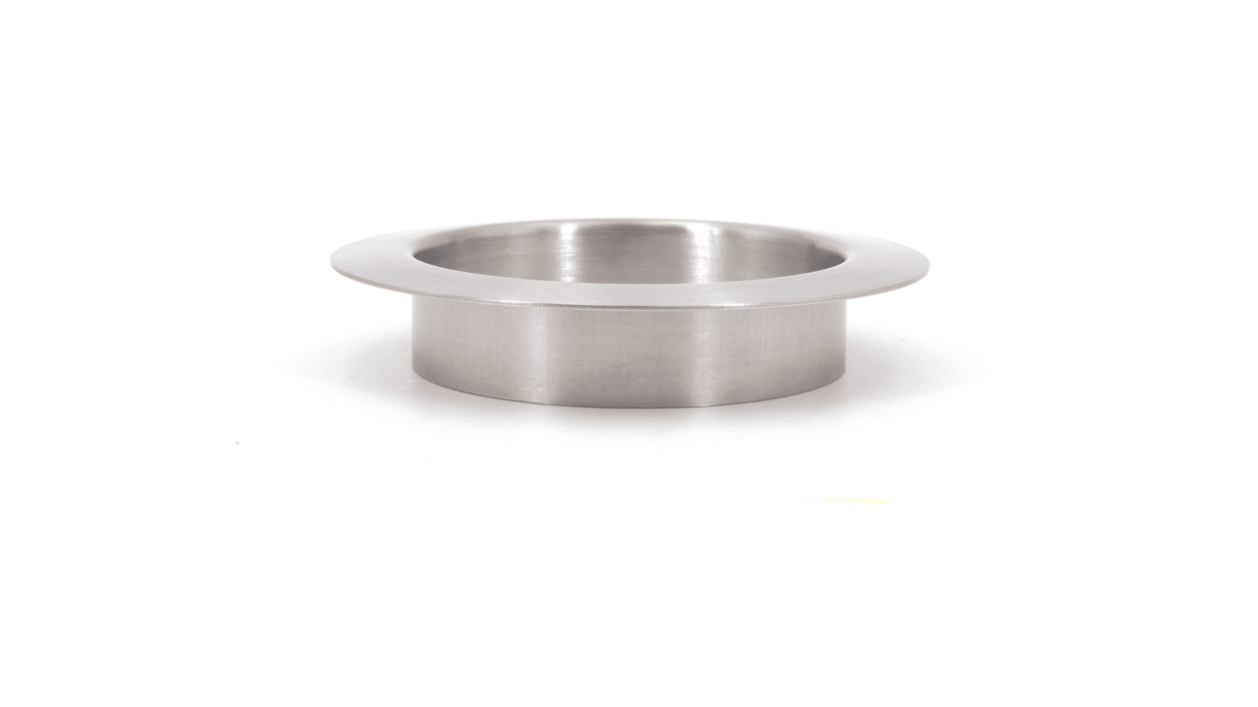 Afvaldoorlaat rond RVS mat, boormaat 82mm, buitenmaat 112mm