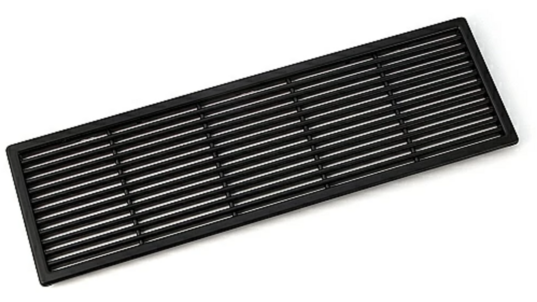 Luchtrooster mat zwart totale breedte 310mm, hoogte 95mm