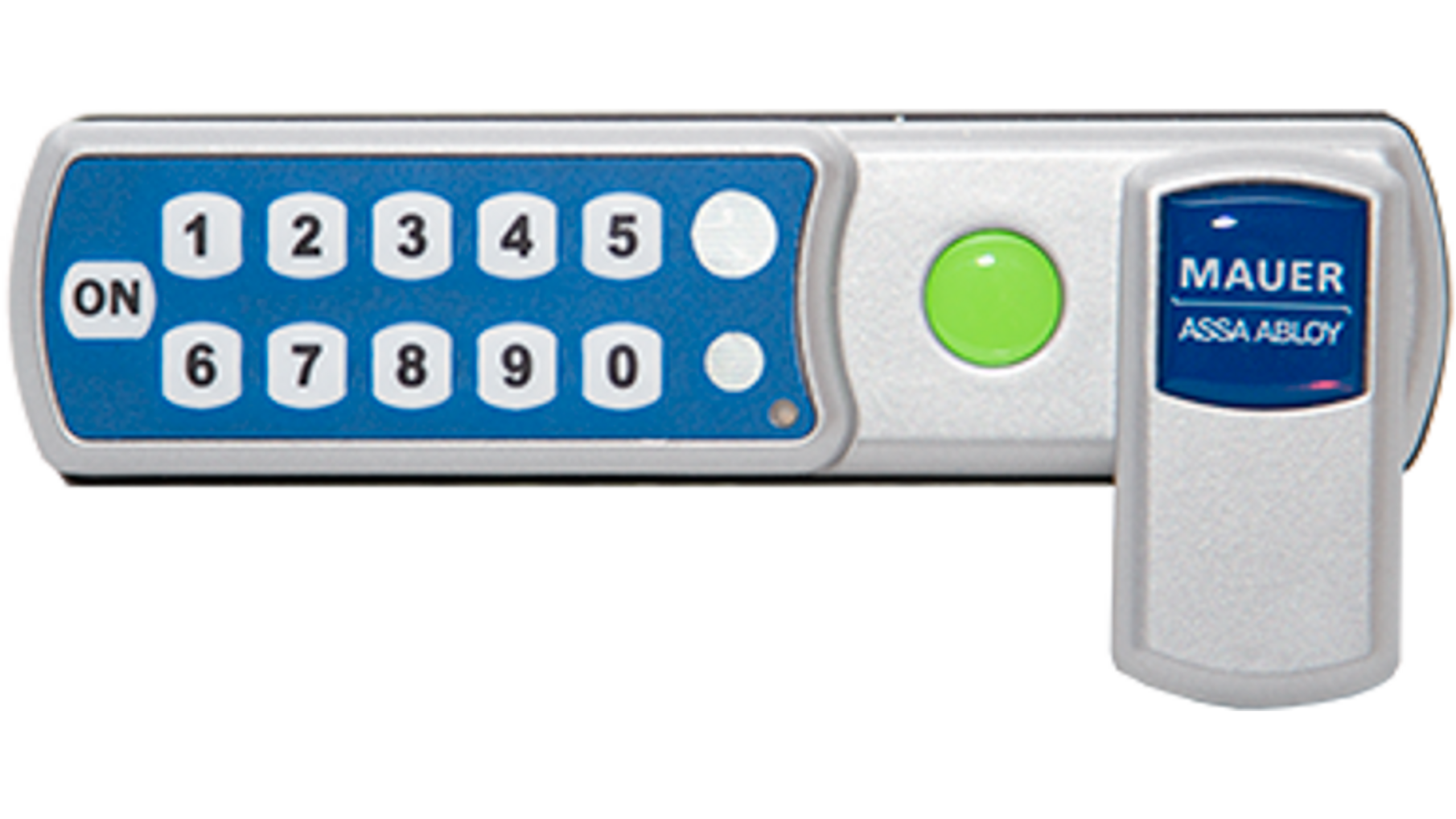 Mauer ELLcam pincodeslot horizontaal, zilver, links