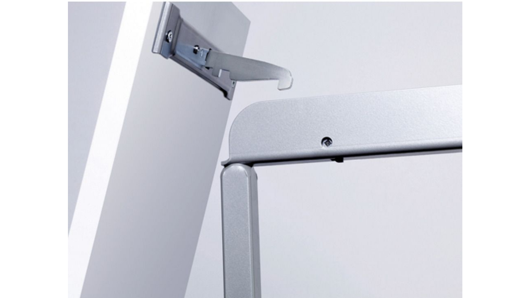 Fronthouder Dispensa zilver voor kastbreedte 400mm