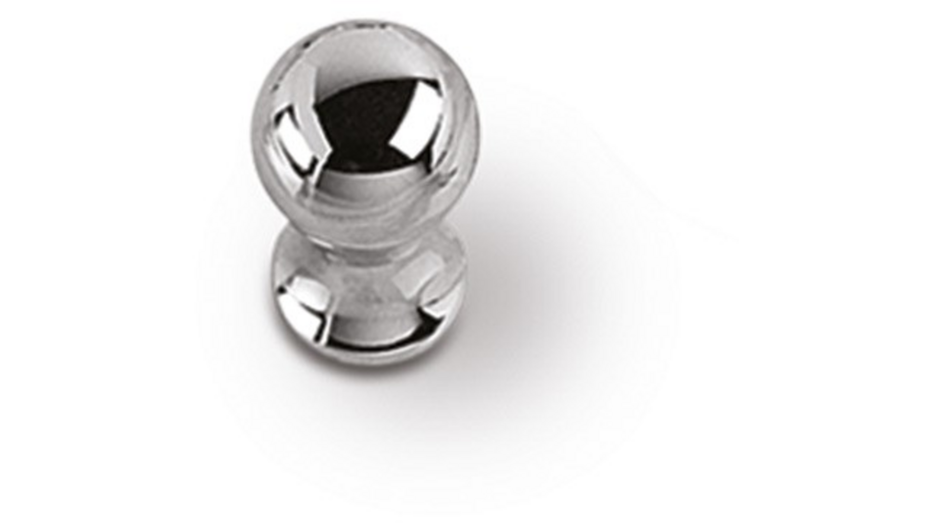 Knop METAL 872 glans chroom 18mm