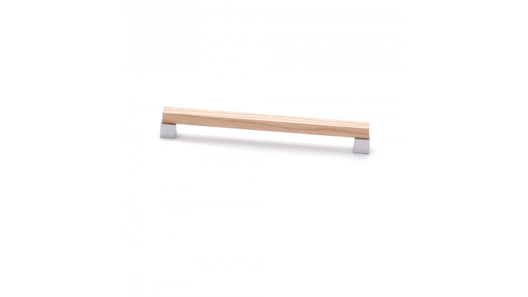 Greep SYMBIOSIS beuken blank gelakt 144x12x29mm