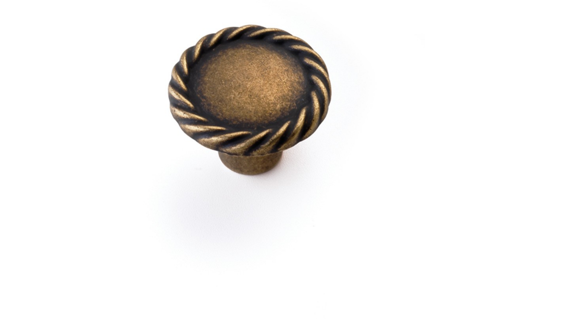 Knop ROPE geolied brons 34mm