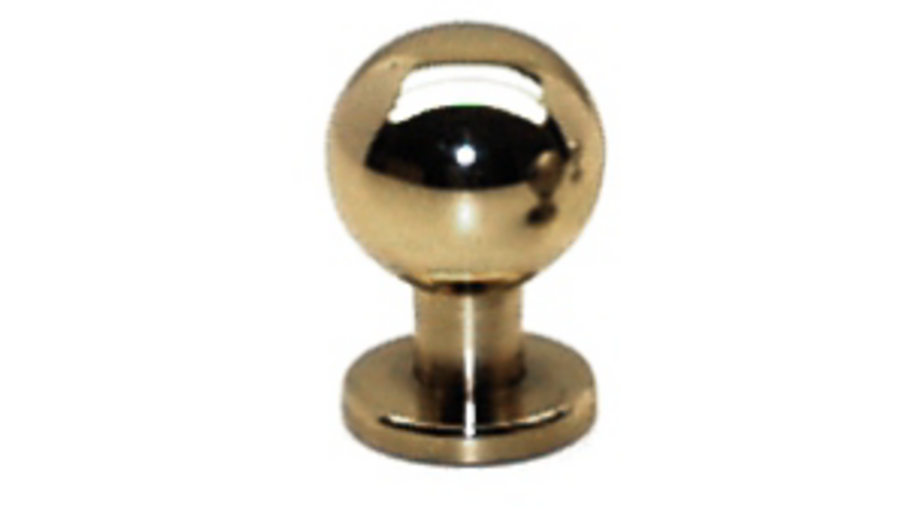 Knop diameter 18mm verkoperd, hoogte 27mm