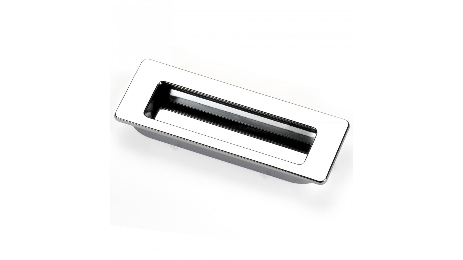 Komgreep glans chroom 113x42mm, inlaat 110x35x11mm