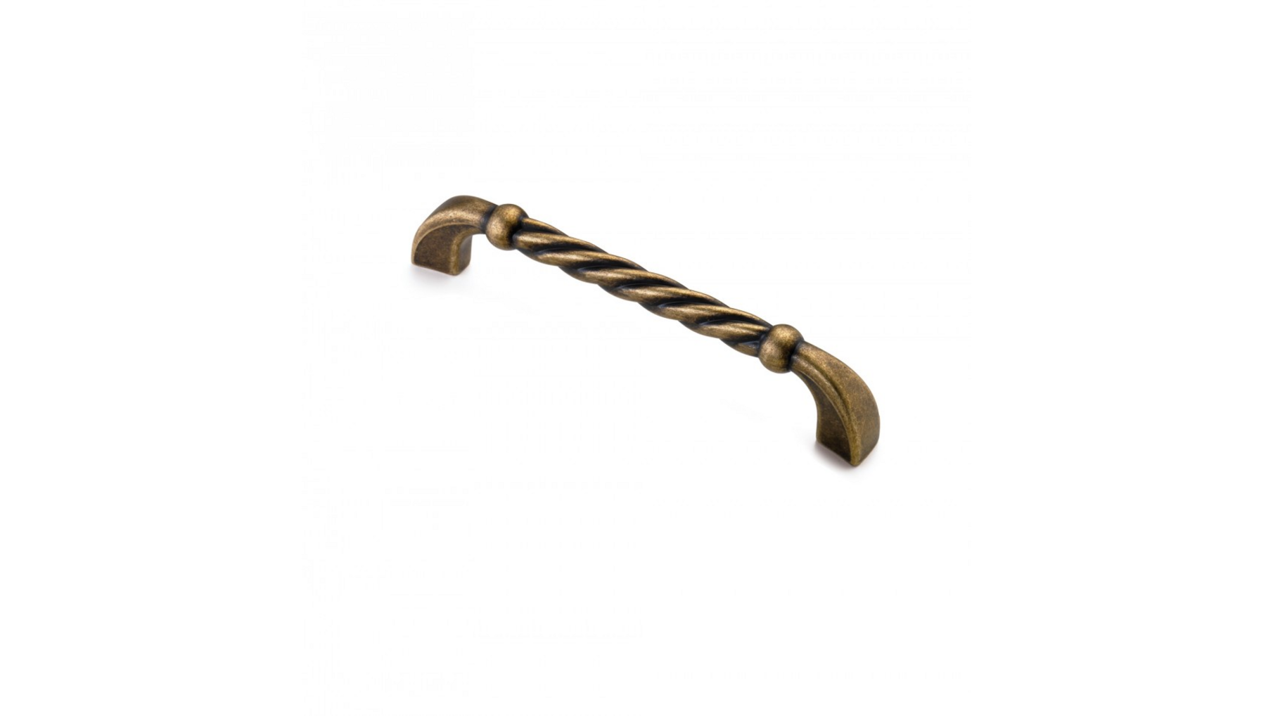 Greep ROPE antiek messing 150x15x30mm, hartmaat 128mm
