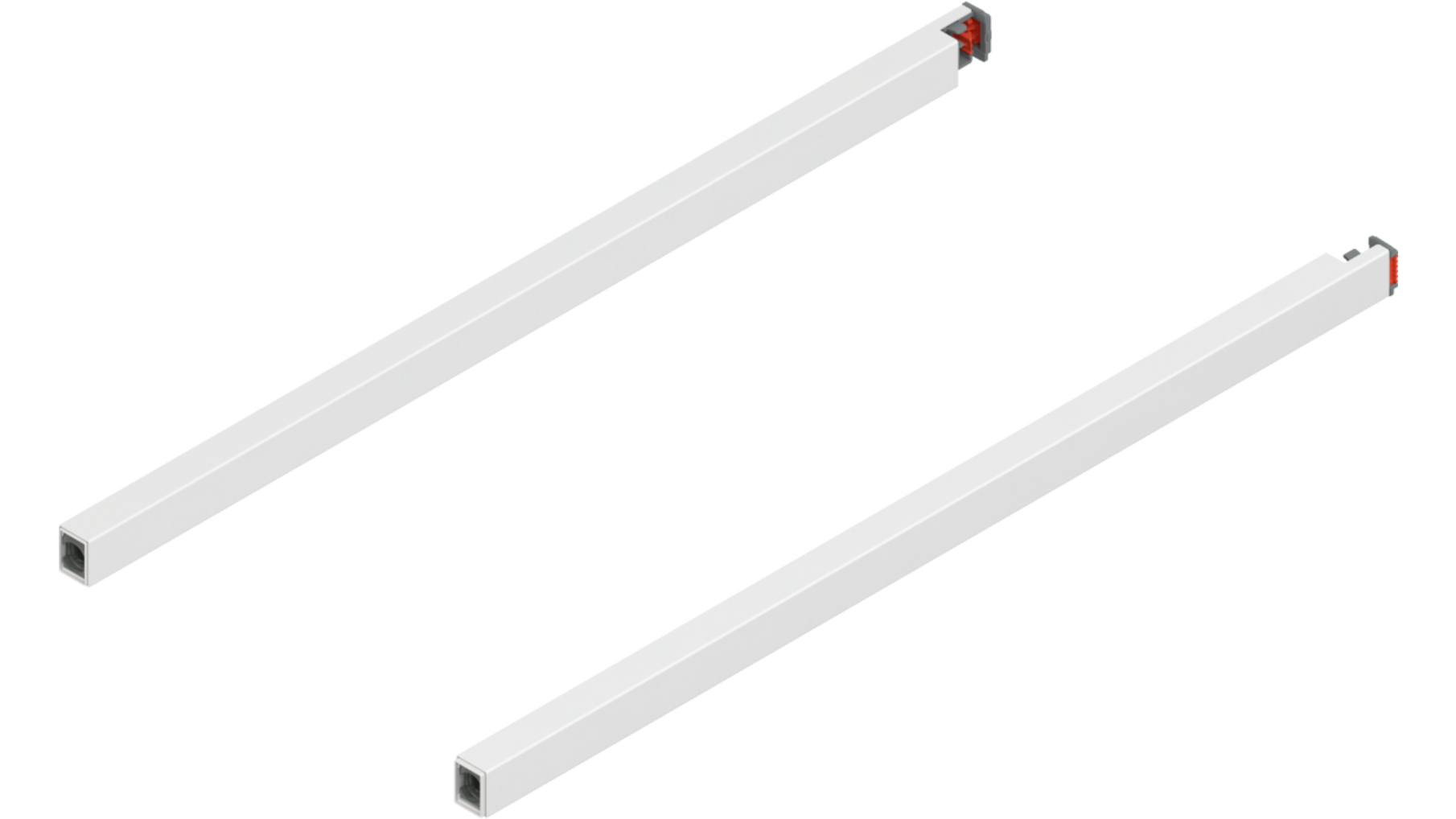 Reling L+R voor Merivobox, 450mm zijdewit