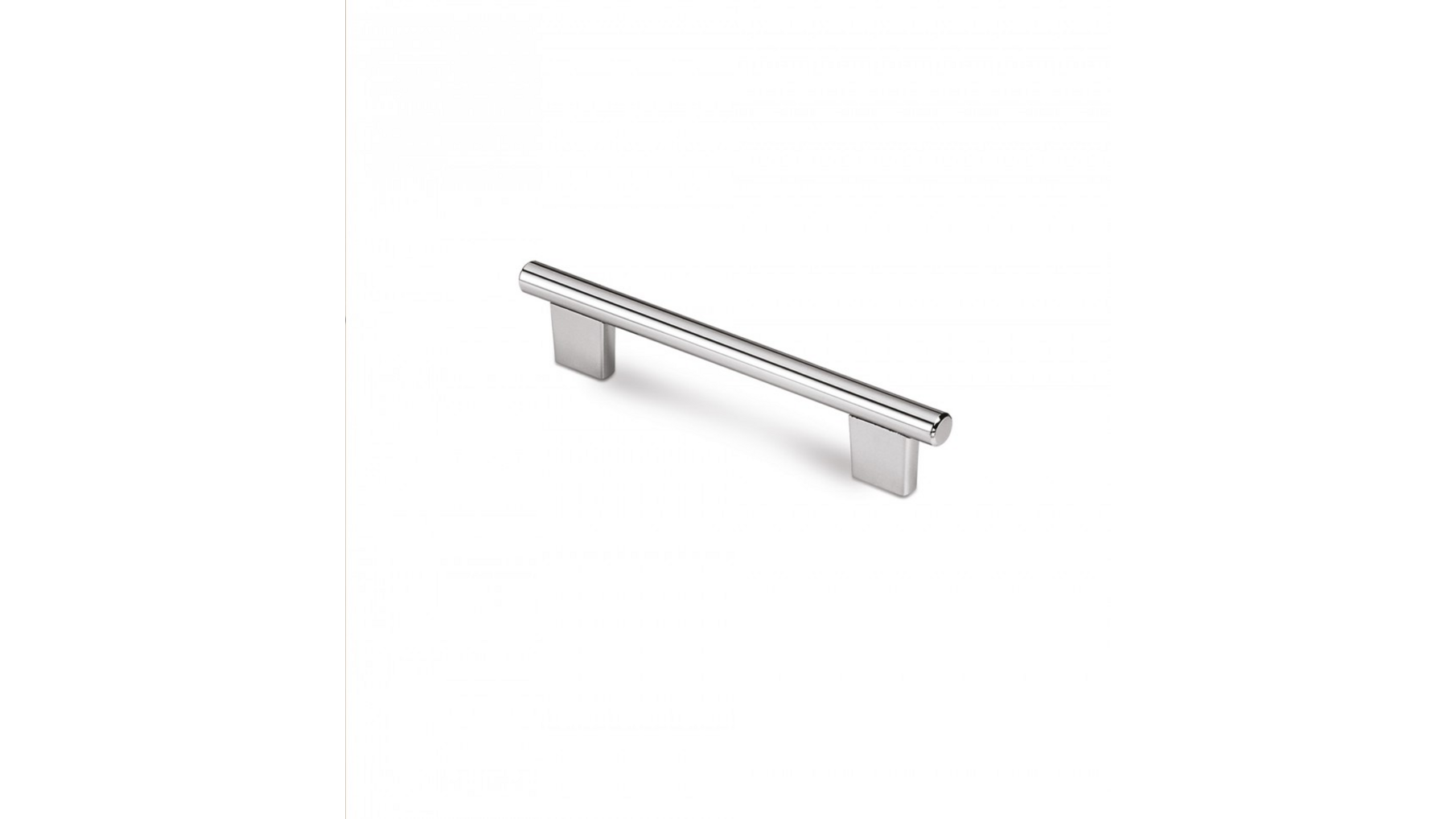 Greep METAL 728 glans chroom 242x12mm, hoh 192mm