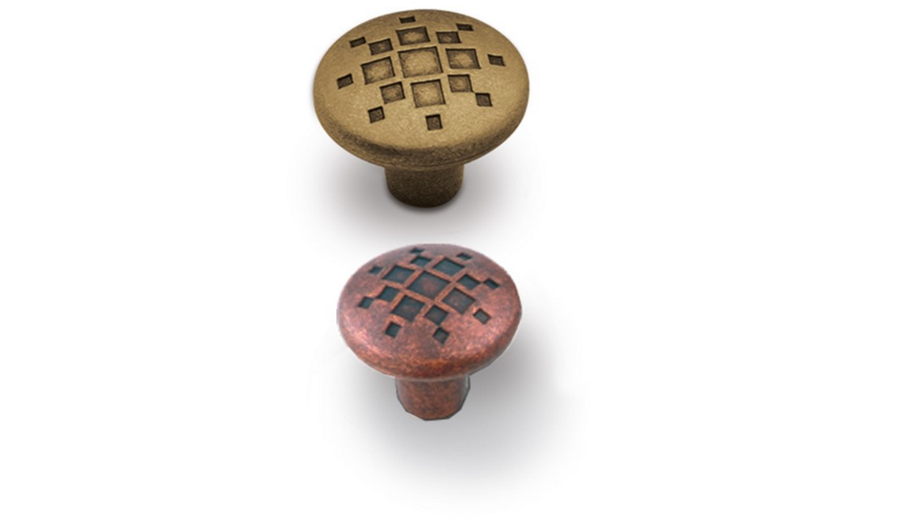 Knop RUSTIC 884 geborsteld nikkel 28mm