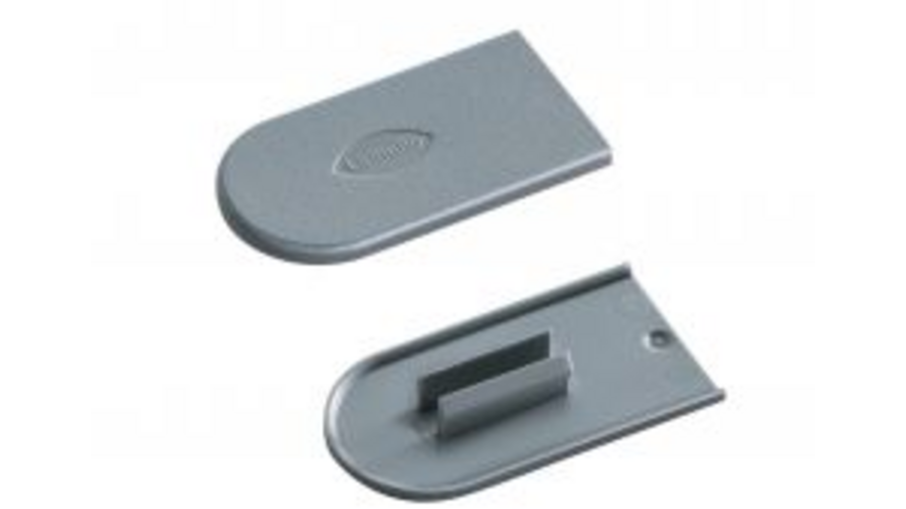 Cabineo afdekkappen, 100 stuks, ral 7005, muisgrijs