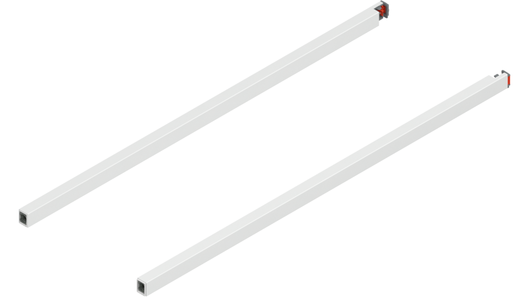 Reling L+R voor Merivobox, 600mm zijdewit