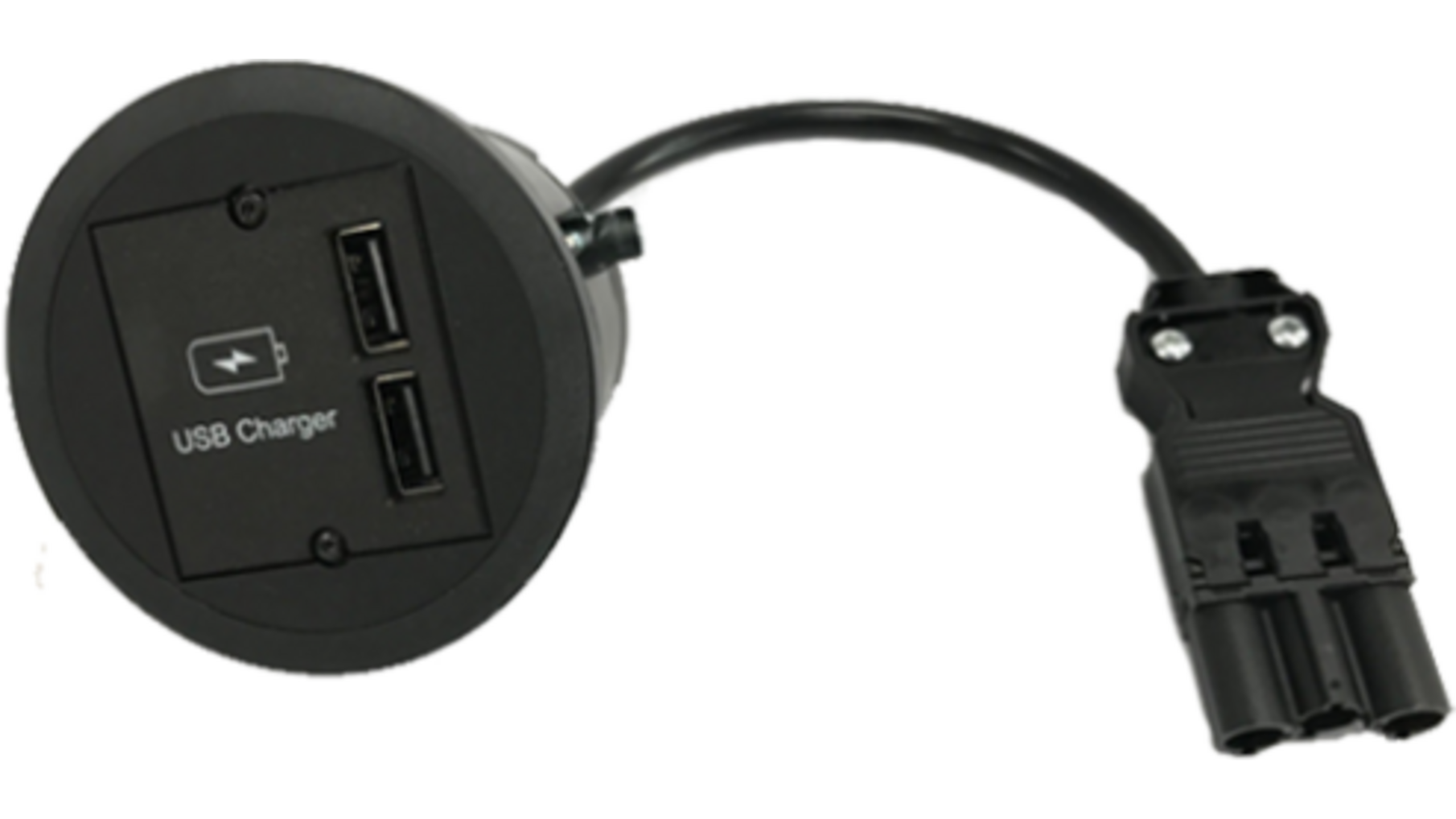 PIX inbouw USB, met zwarte en witte buitenring