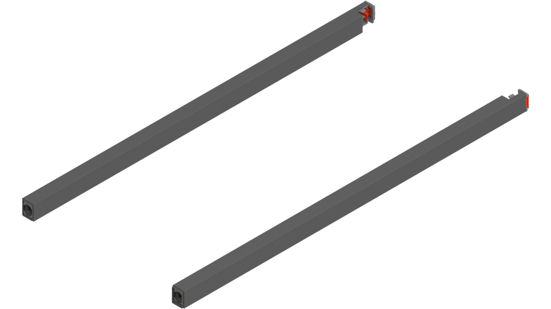 Reling L+R voor Merivobox, 450mm oriongrijs