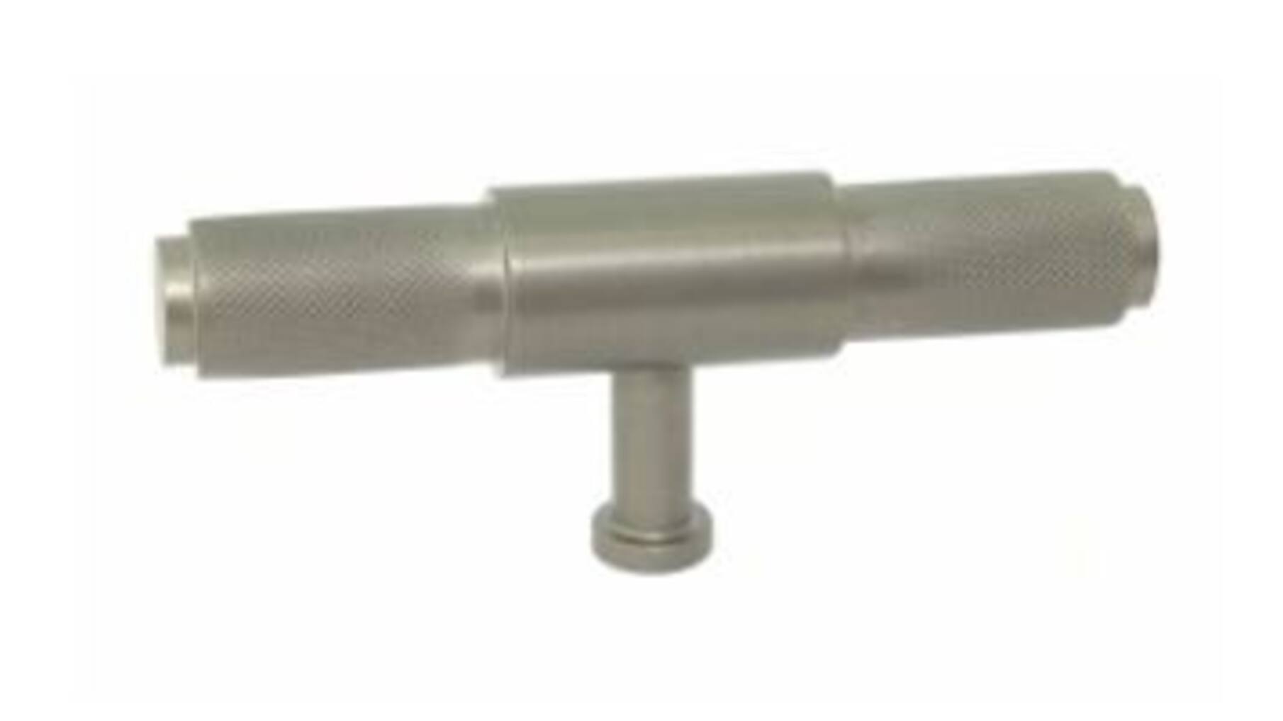 Greep 18x94mm alu geribbeld antraciet hoogte 39mm