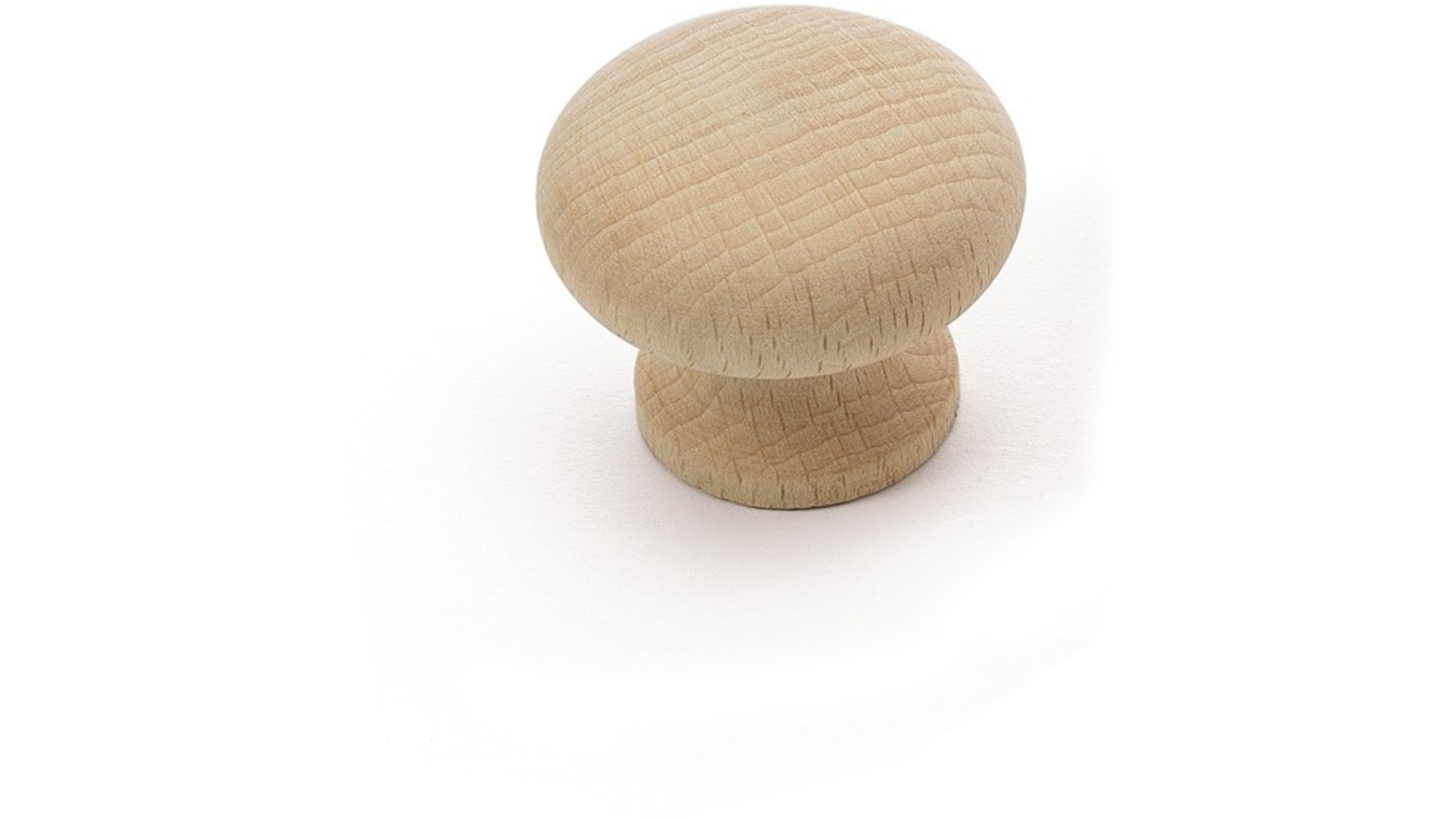 Knop WOOD 906 beuken ongelakt 30mm met M4 busje
