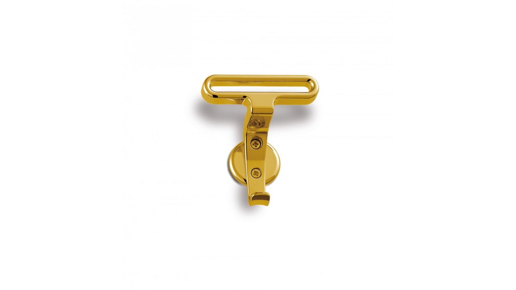 Hoed- en jashaak glans goud 70x70mm