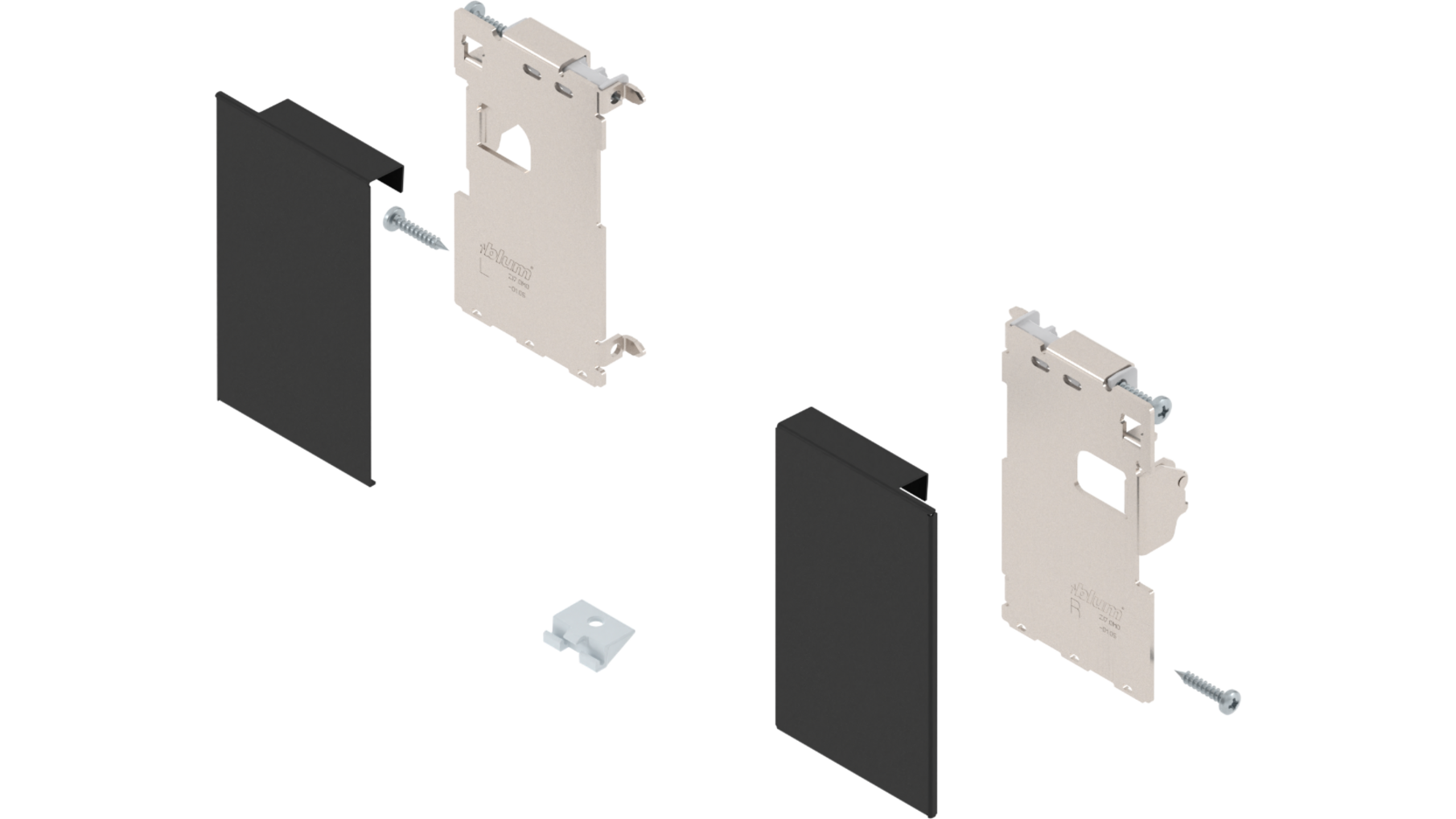 Legrabox fronthouderset M, carbon zwart