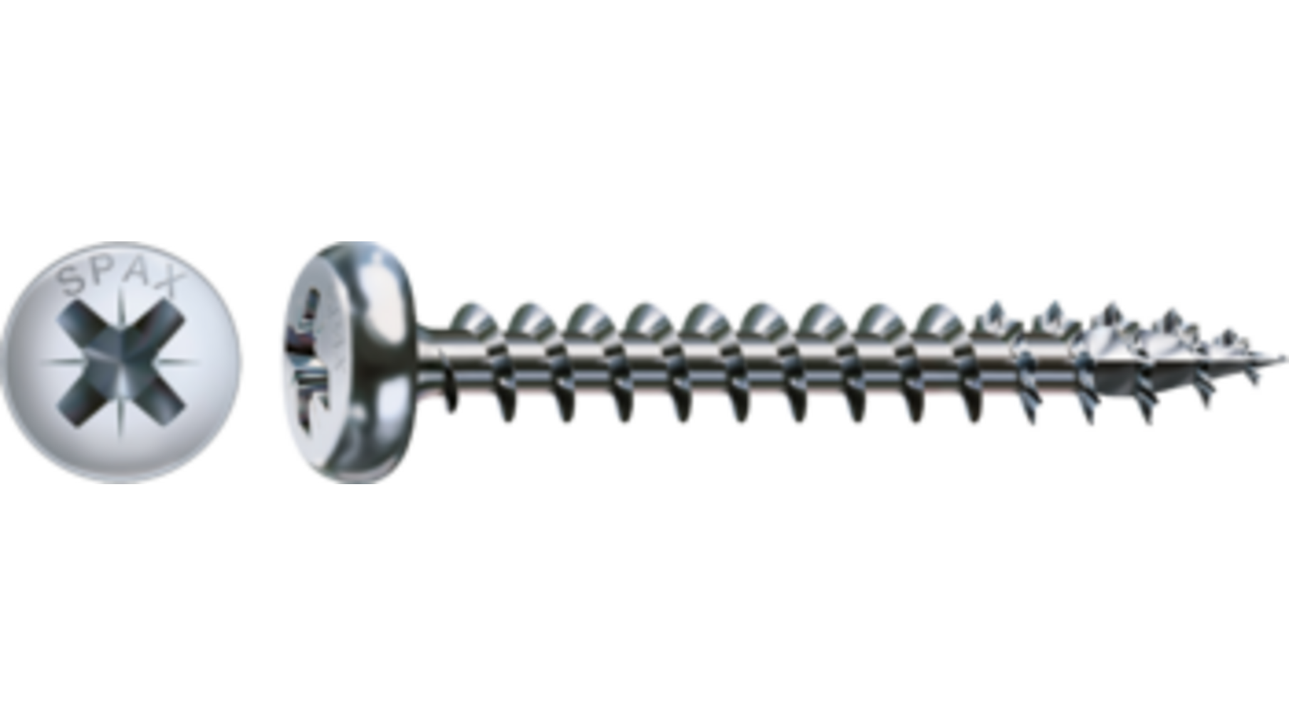 Spax bolkop kruiskop 5,0x90 CK verzinkt voldraad VE= 200 st