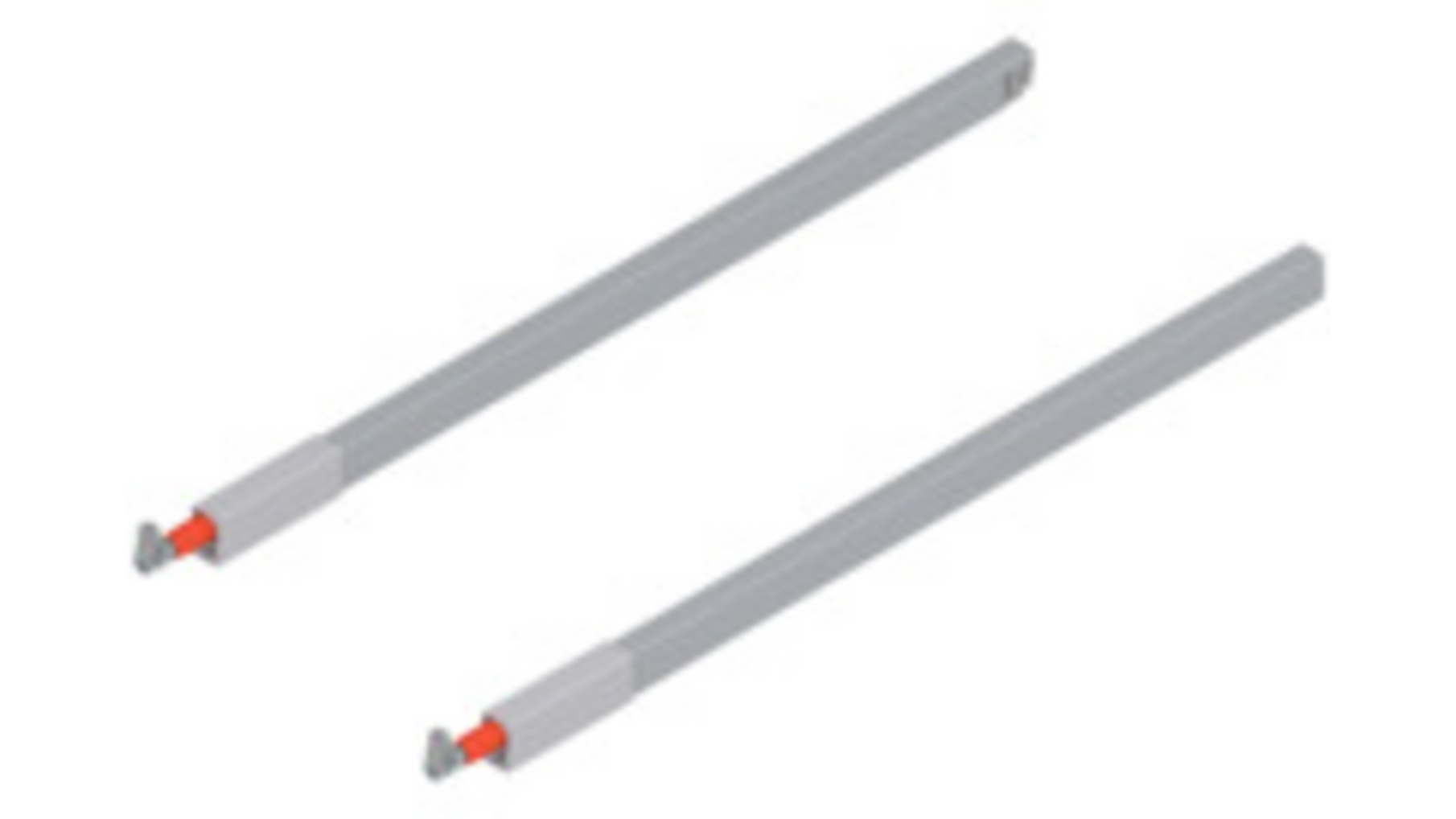Antaro relingset, grijs, voor ladediepte 550mm