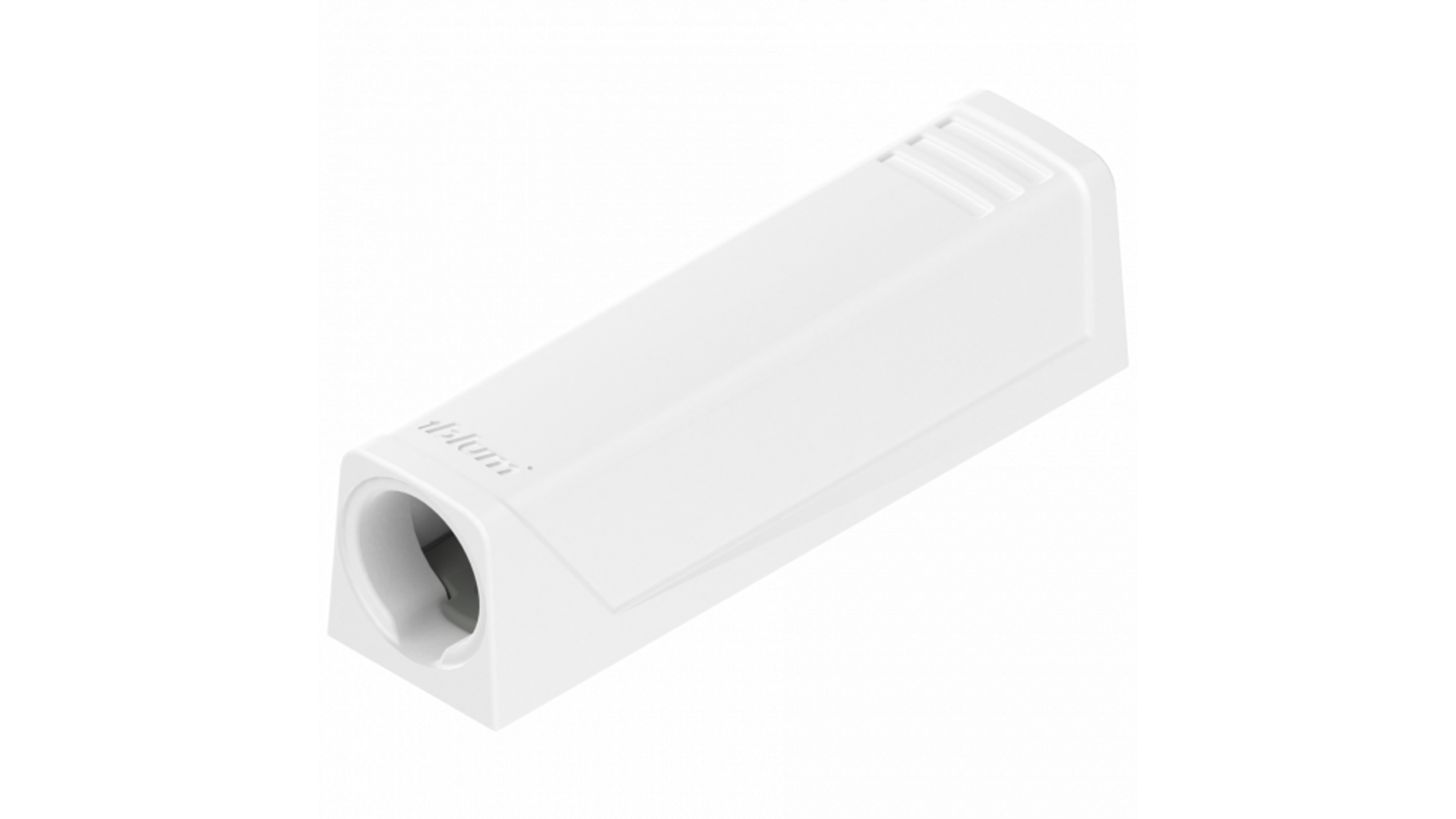 TIP-ON adapterplaat, versie kort recht, zijdewit