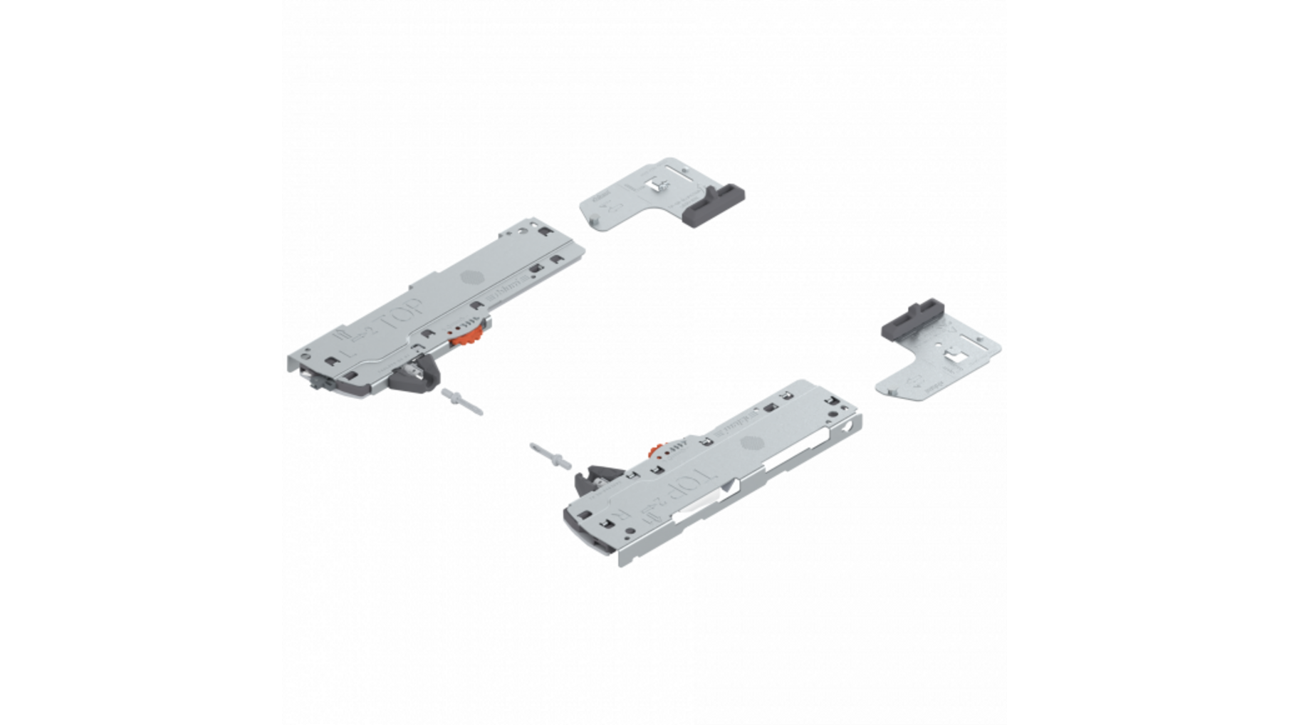 Tip-on/Blumotionset tot 20kg, NL 350-600mm