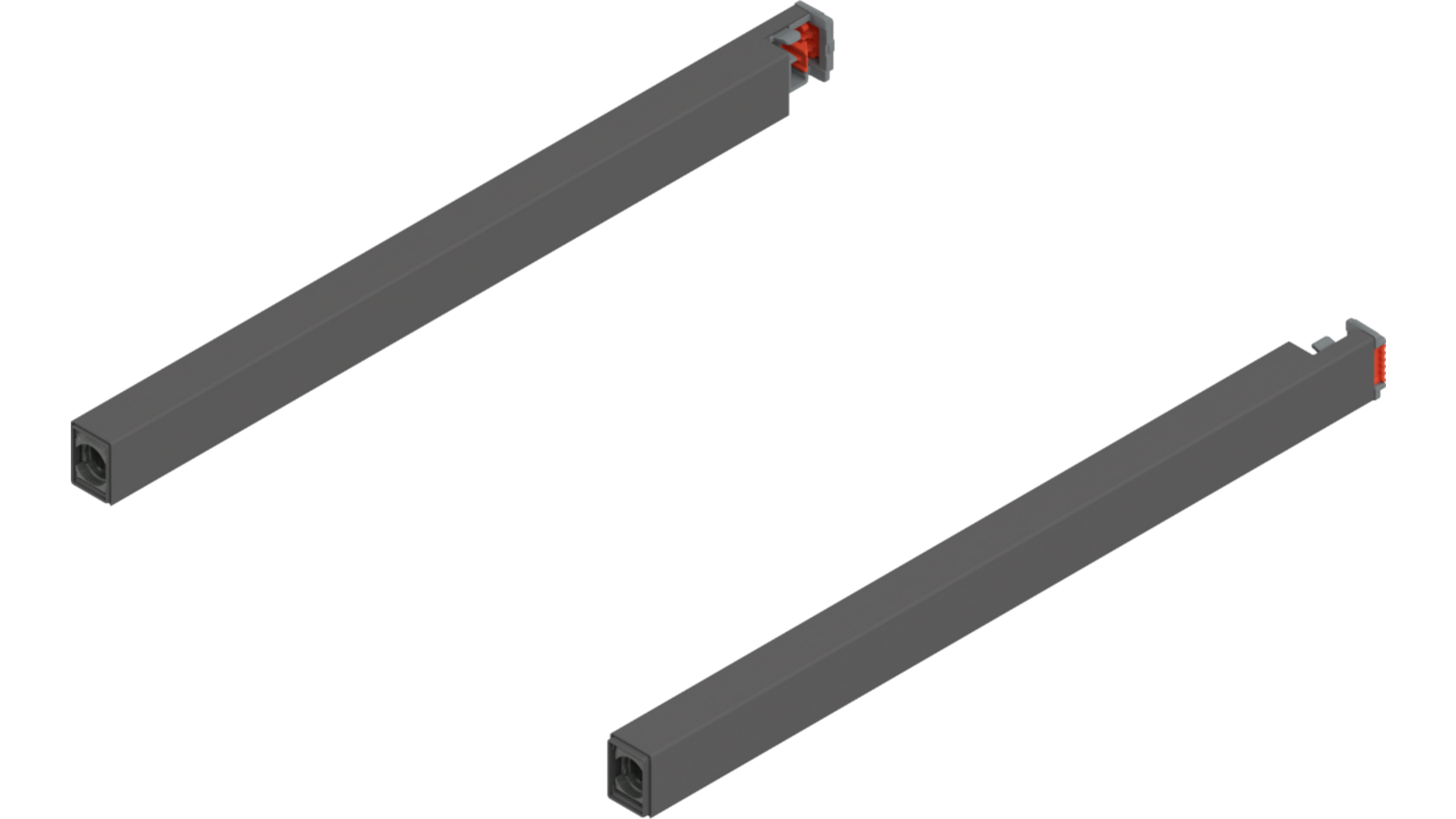 Reling L+R voor Merivobox, 270mm oriongrijs