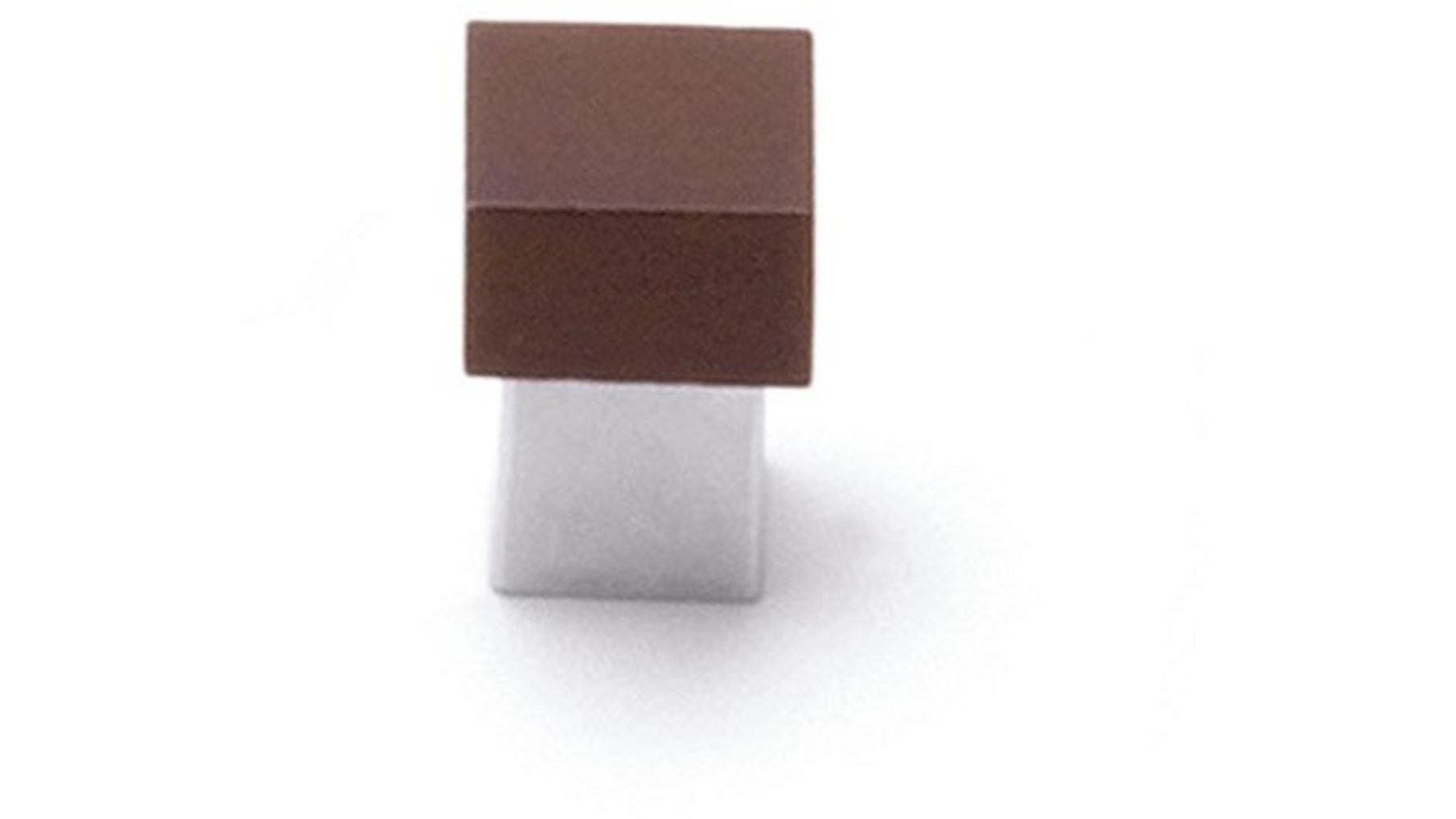 Knop SYMBIOSIS essenhout wenge gelakt met voet 21x21