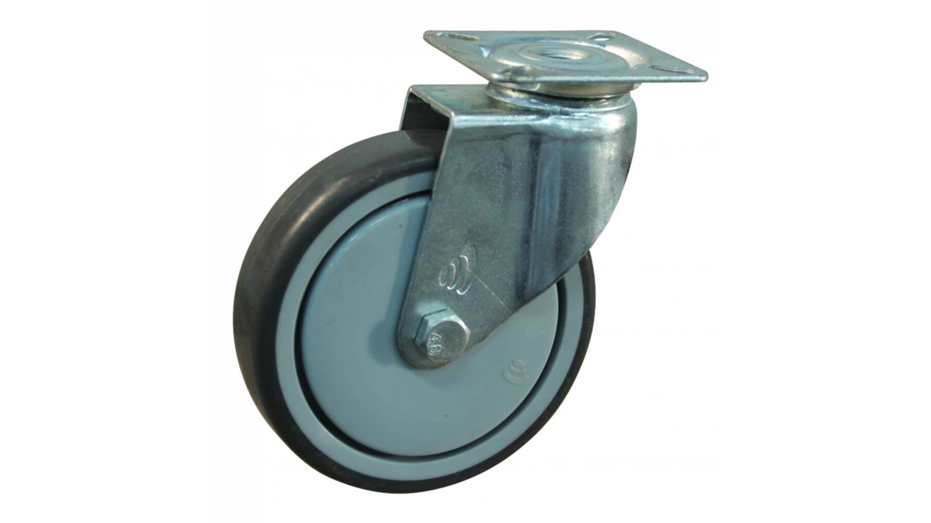 Zwenkwiel 50x20mm, plaatbev. hoogte 70mm, draag 40kg