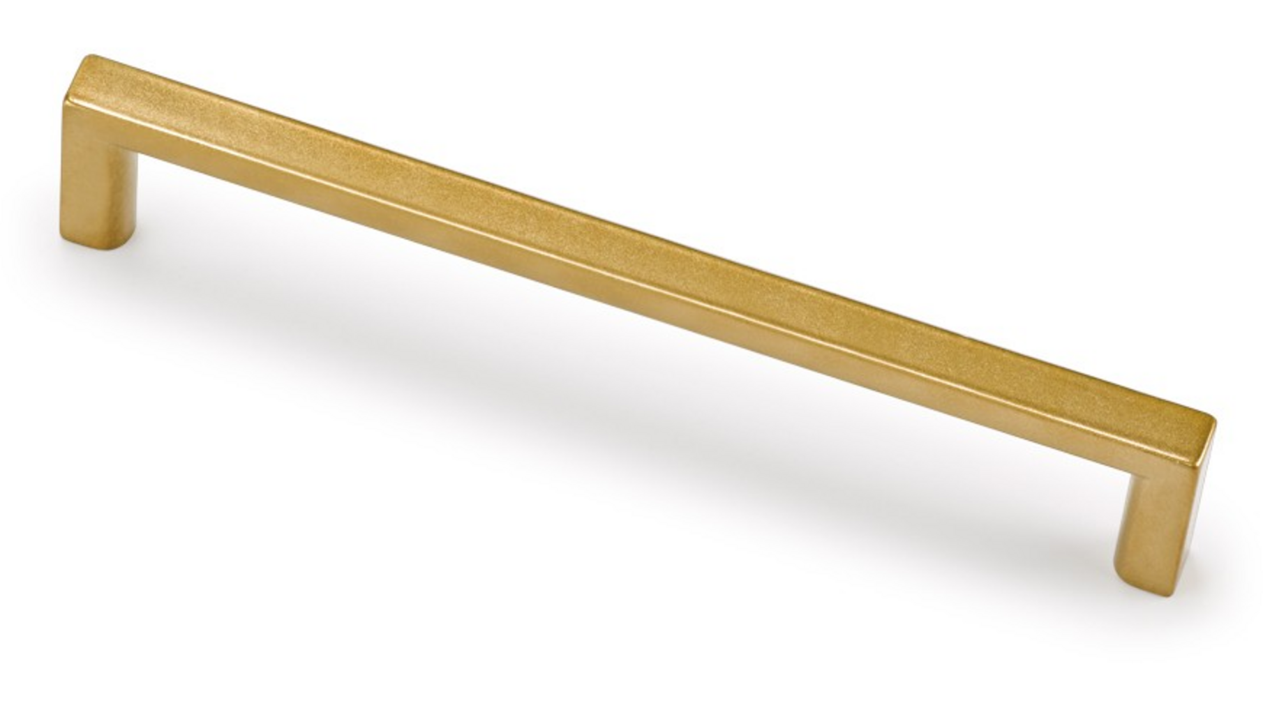 Greep BASIC mat  goud 136x8x28mm, hartmaat 128mm