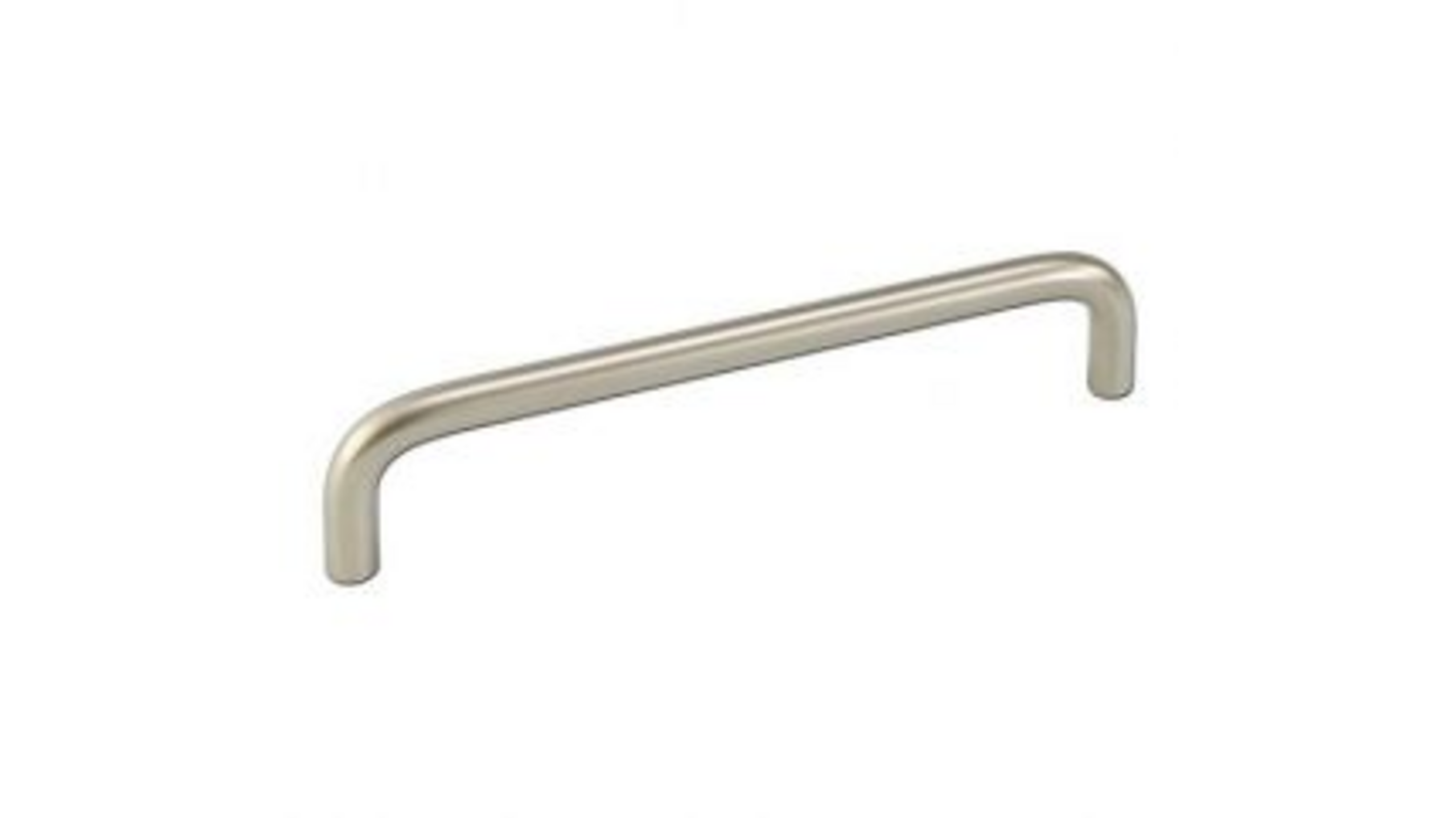 Greep 8x64mm recht mat nikkel, totale lengte 72mm