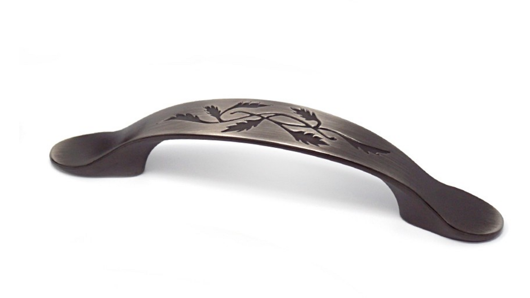 Greep PROVENCE geborsteld tin 154x22x30mm, hartmaat 96mm