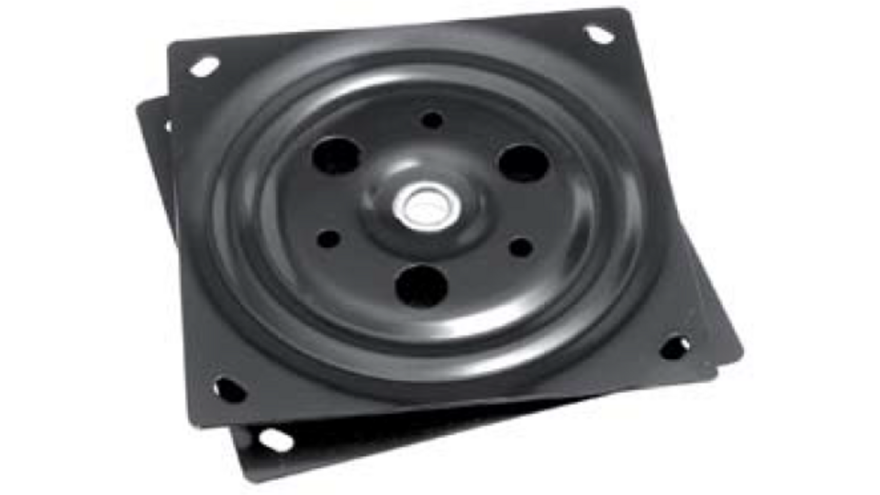 Draaiplaat 149x149mm zwart draagkracht 50 kilo