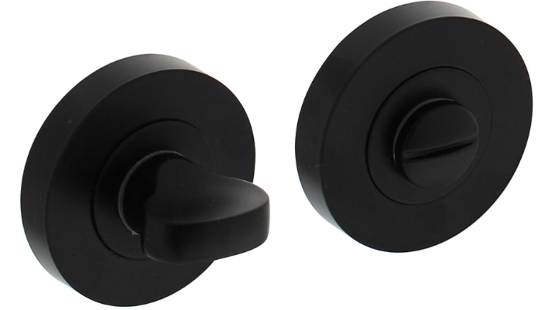 Rozet met toilet-/badkamersluiting 52x10mm zwart