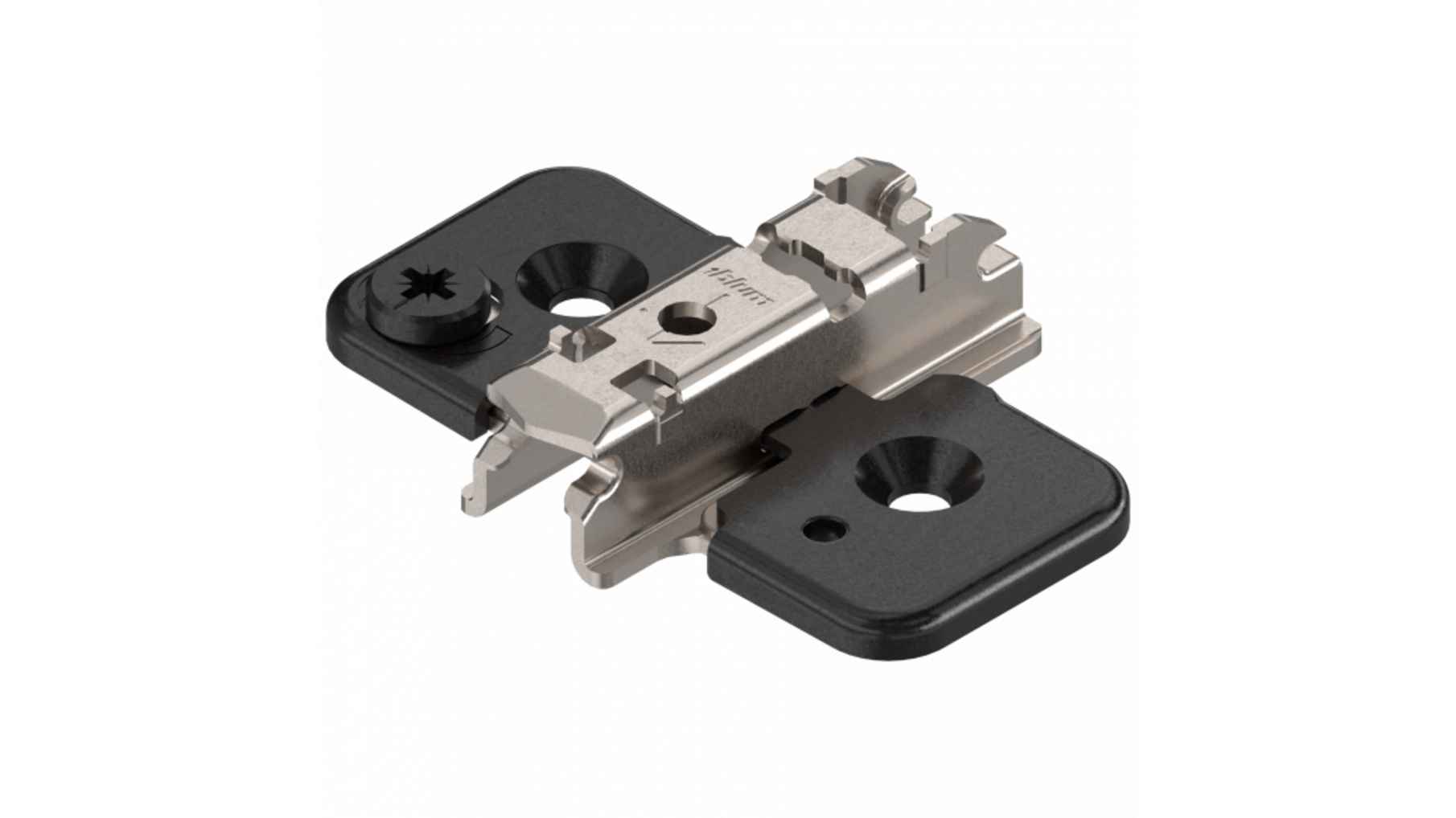 Kruismontageplaat excentrisch 3mm verdikt, Onyx