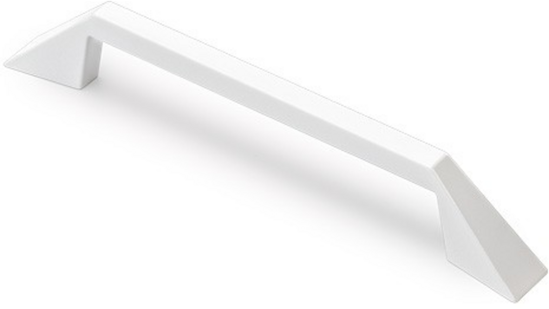 Greep RIGHT mat wit 232x8x28mm, hartmaat 192mm