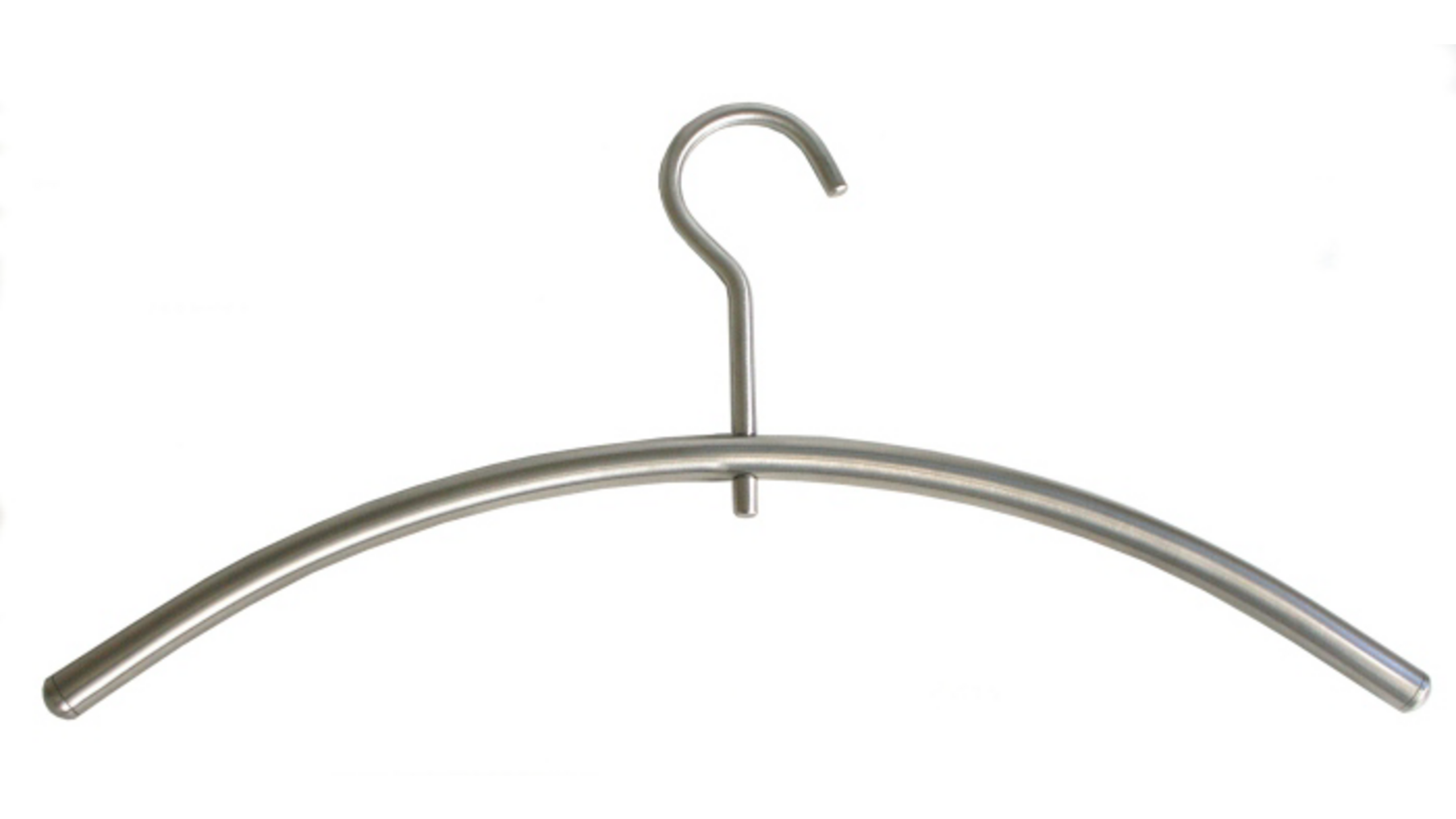 Kledinghanger RVS geborsteld, draaibaar, diameter 15mm