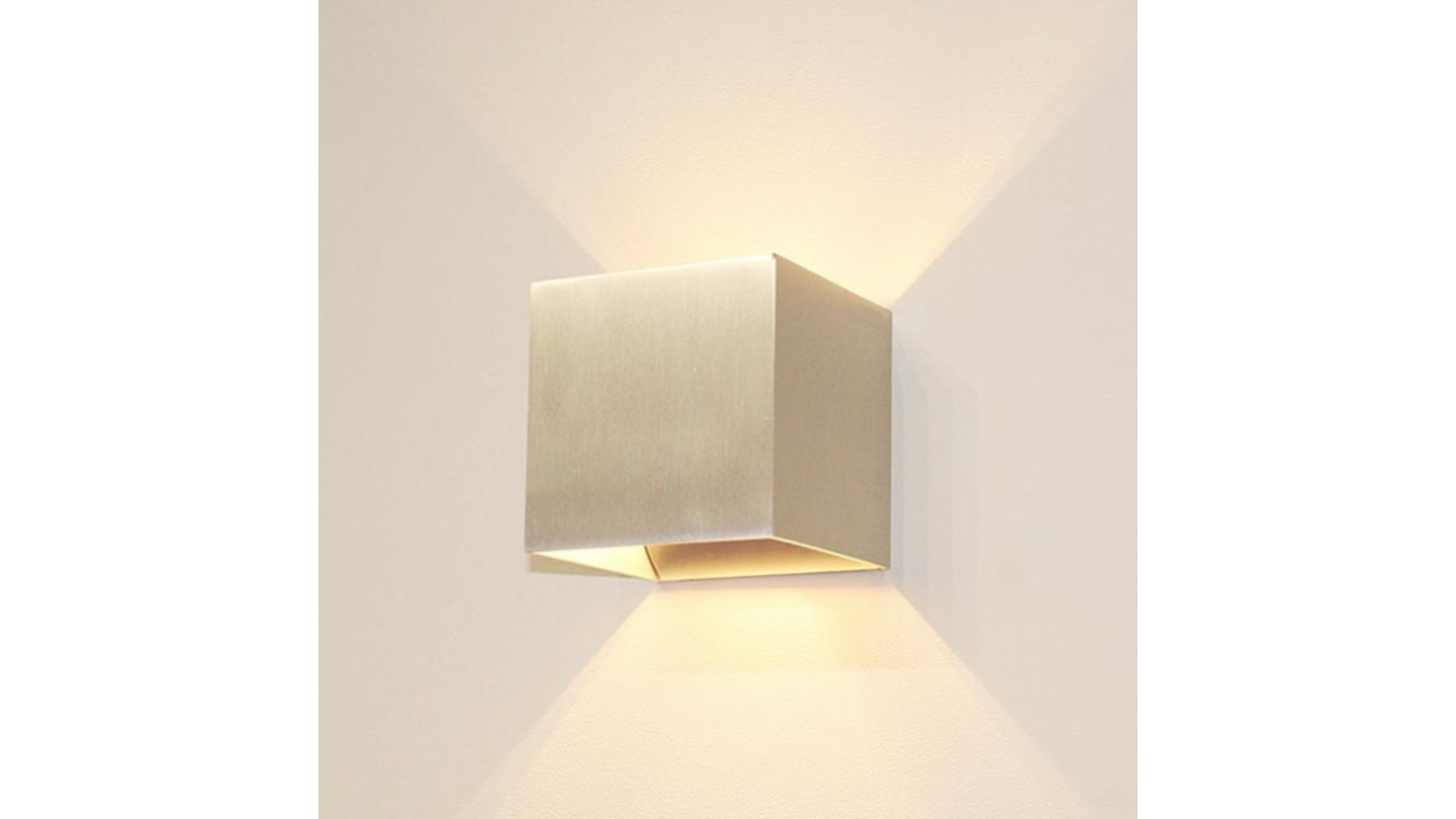 Wandlamp Madrid up/down ALUMINIUM