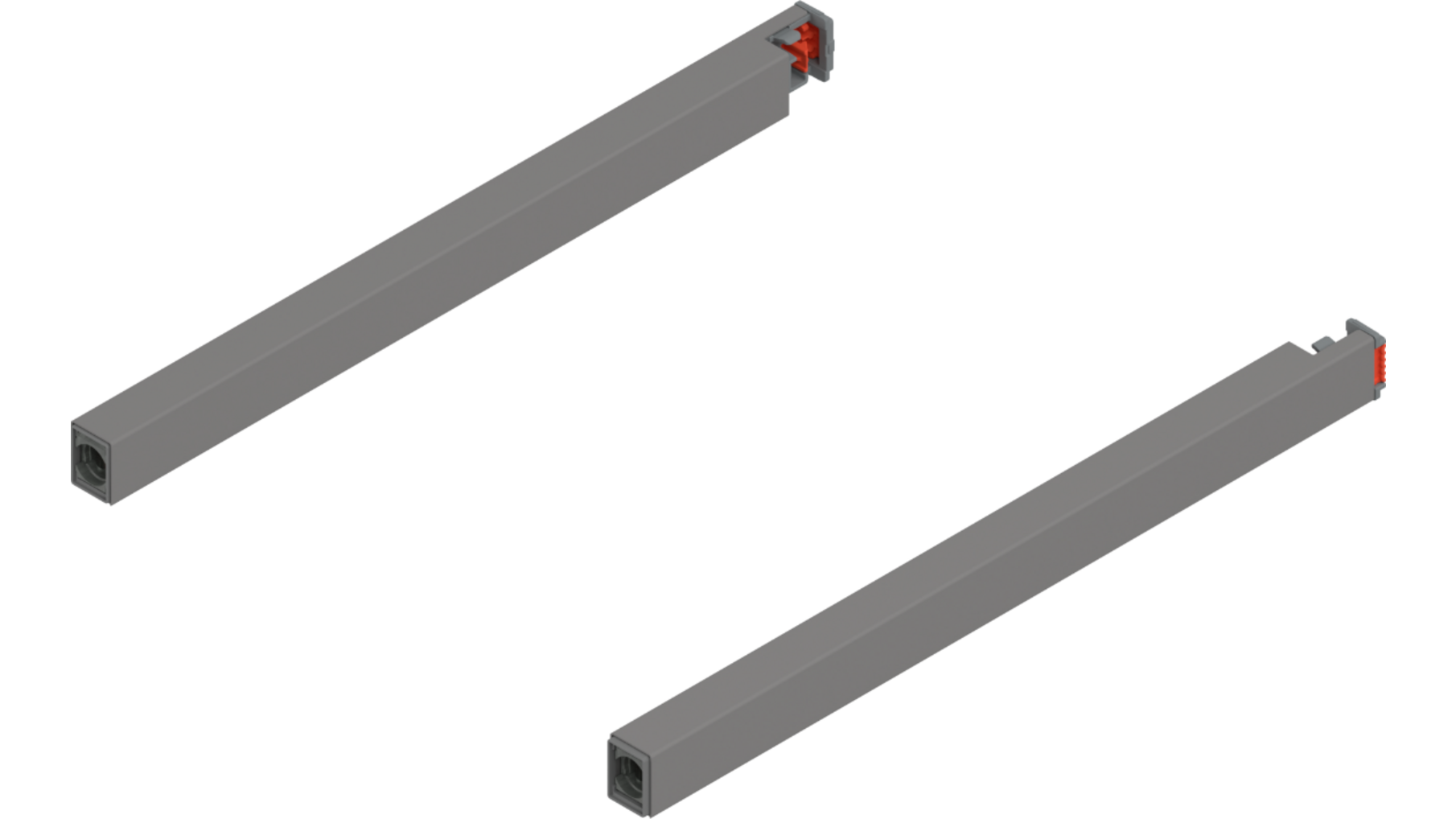 Reling L+R voor Merivobox, 270mm indiumgrijs