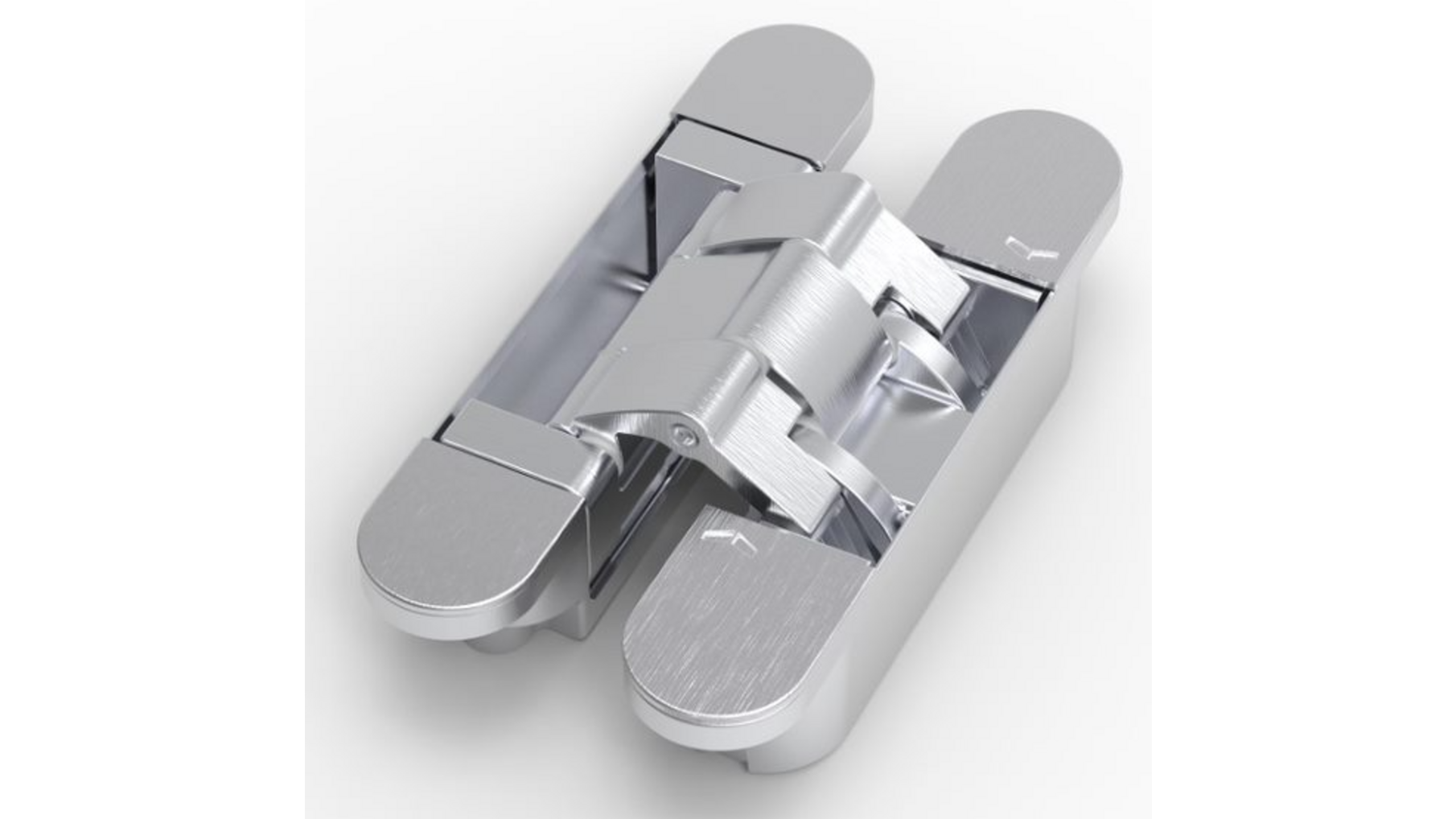 Scharnier invisible NEO-M6 inox look, VE=9
