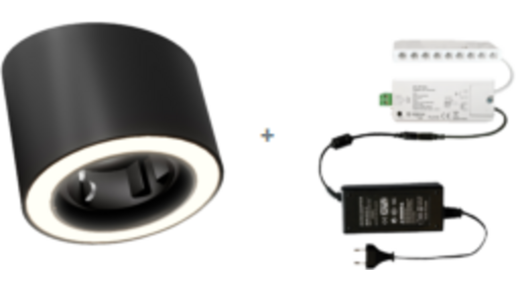 1 x Unika mat zwart WCD 24V + MC-Easy + Driver 36W
