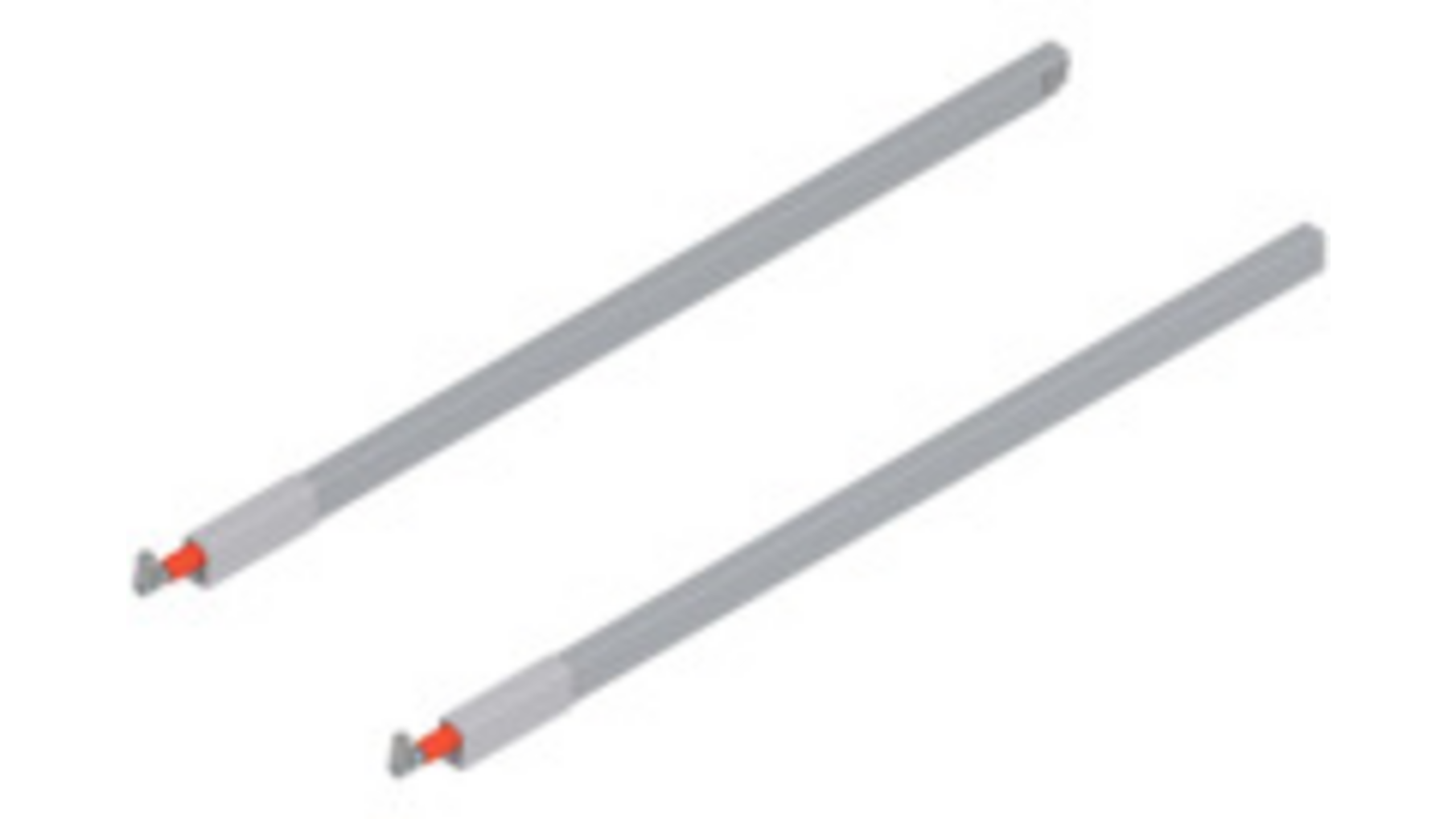 Antaro relingset, grijs, voor ladediepte 650mm
