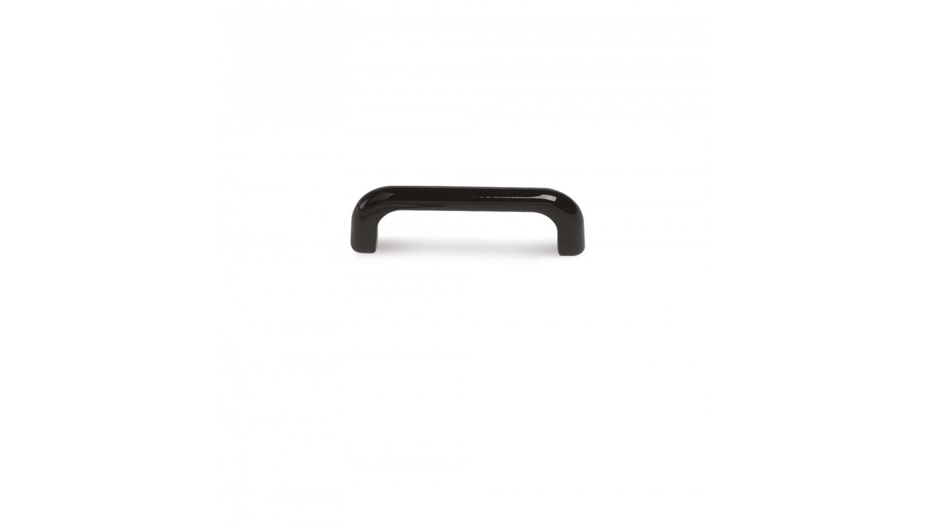 Greep METAL 755 glans zwart 108x10mm wit, hartmaat 96mm