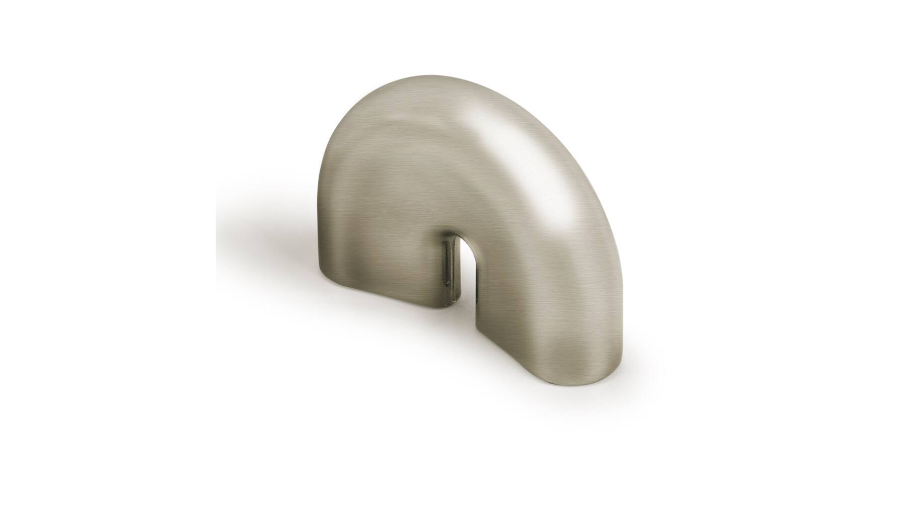 Knop CIRCLE geborsteld nikkel 40x11x28mm, hartmaat 32mm