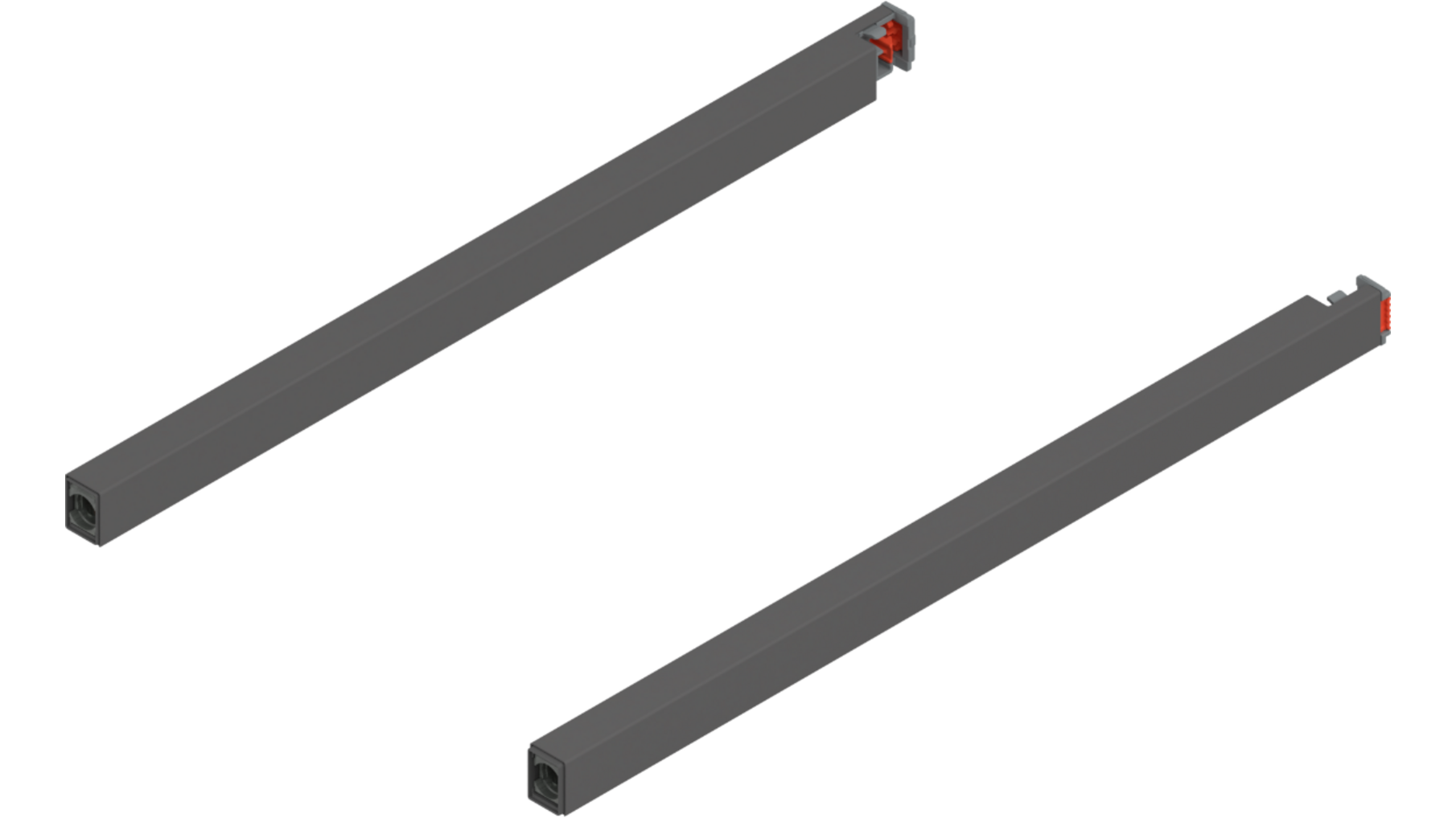 Reling L+R voor Merivobox, 350mm oriongrijs